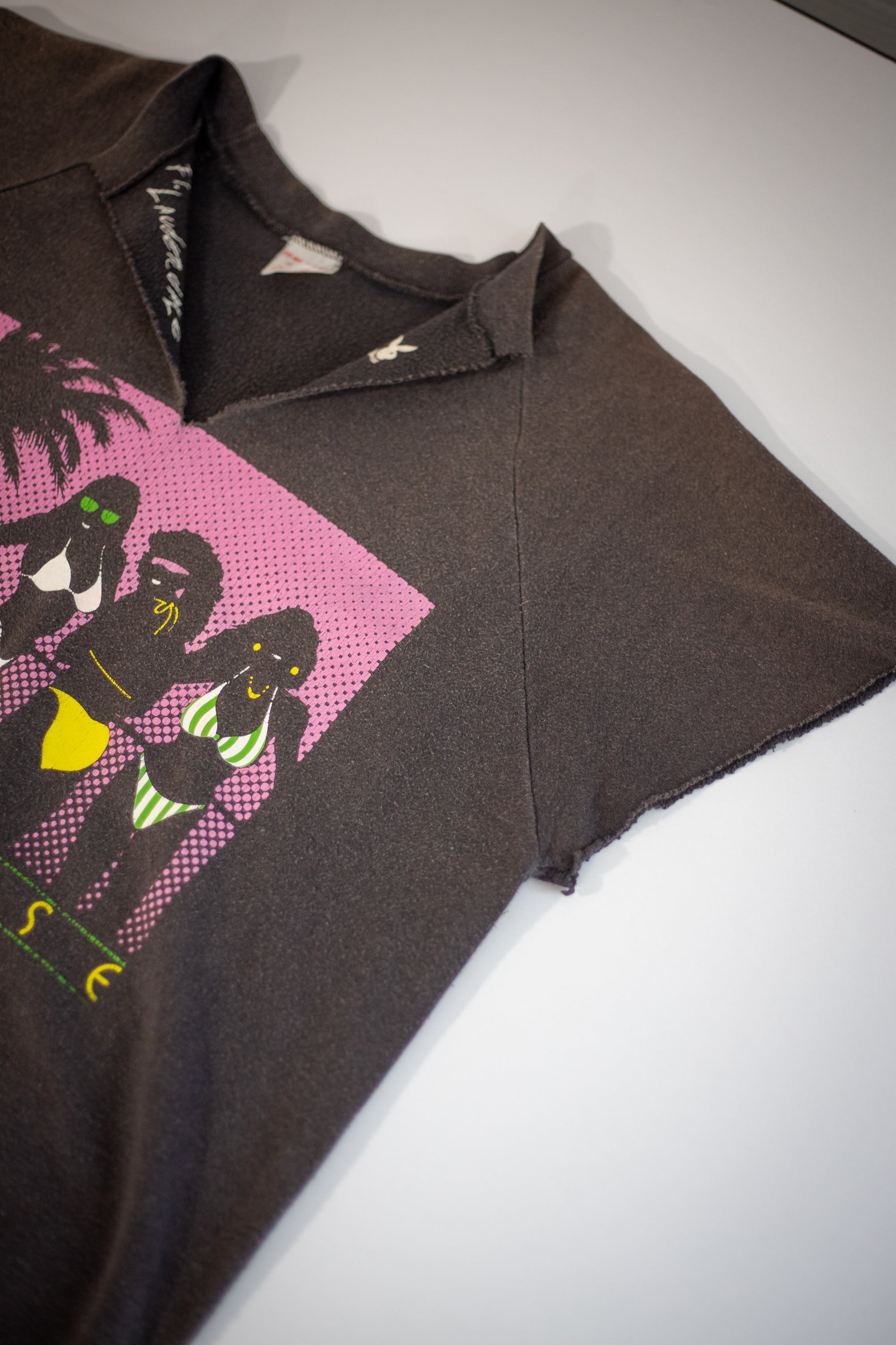 80's Fort Lauderdale Playboy Cut-Off Sweatshirt | Large