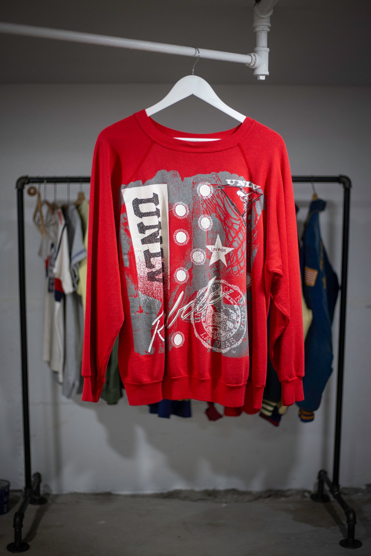80's UNLV Raglan Sweatshirt | Large/X-Large