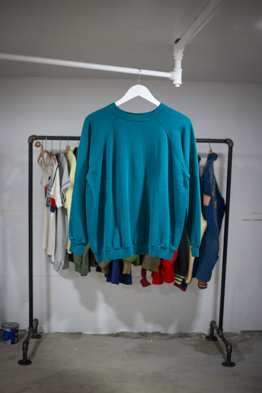 90's Hanes Essential Raglan Sweatshirt | Large