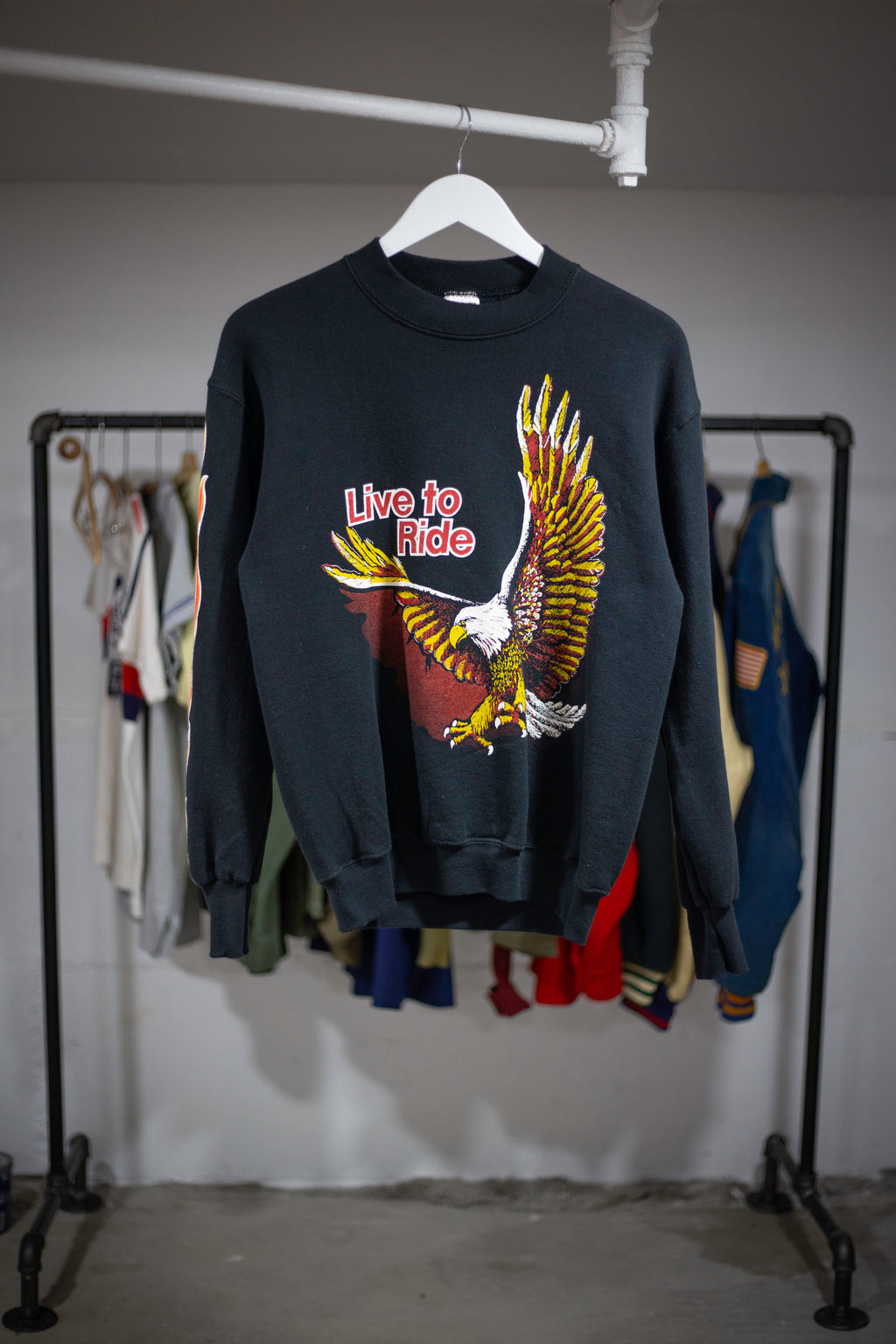 90's San Jose Leather Sweatshirt | Small