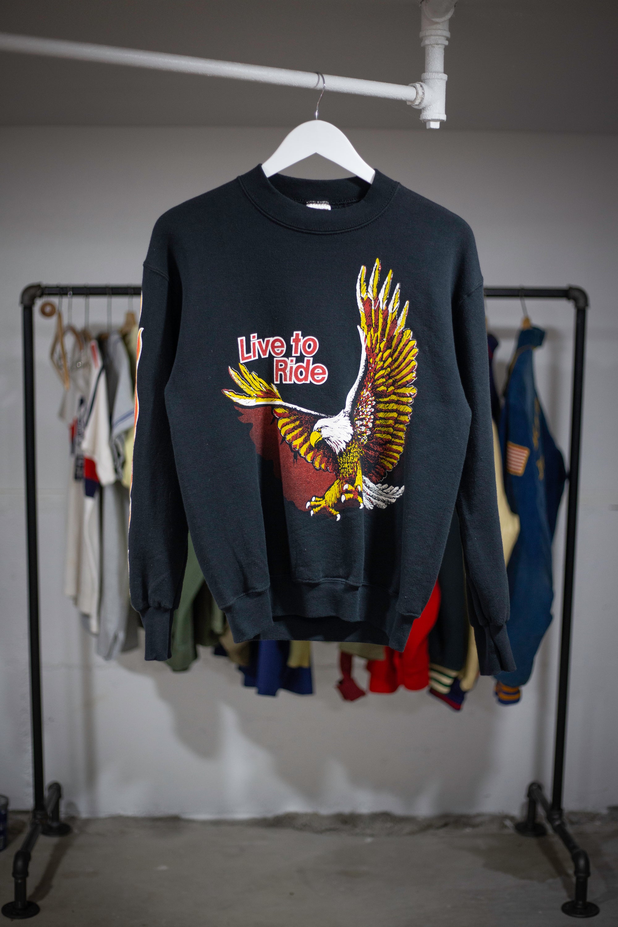90's San Jose Leather Sweatshirt | Small