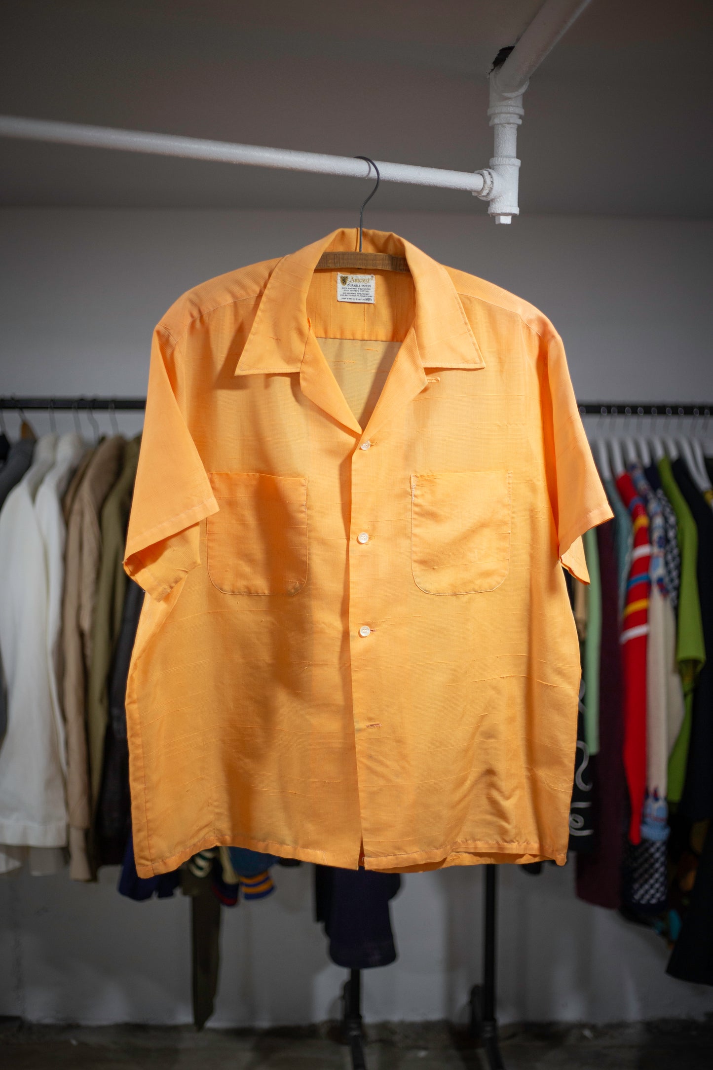 60's Amcrest Loop Collar Shirt | X-Large