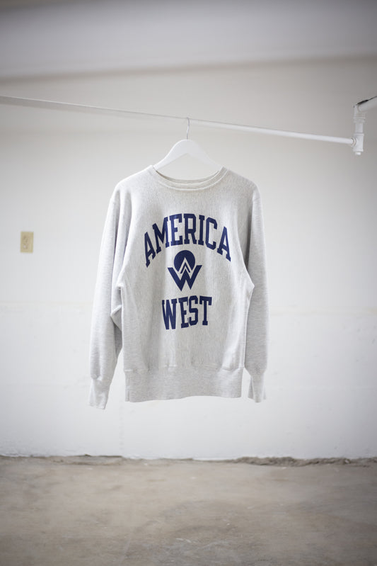 90's Champion Reverse Weave American West Sweatshirt | Medium