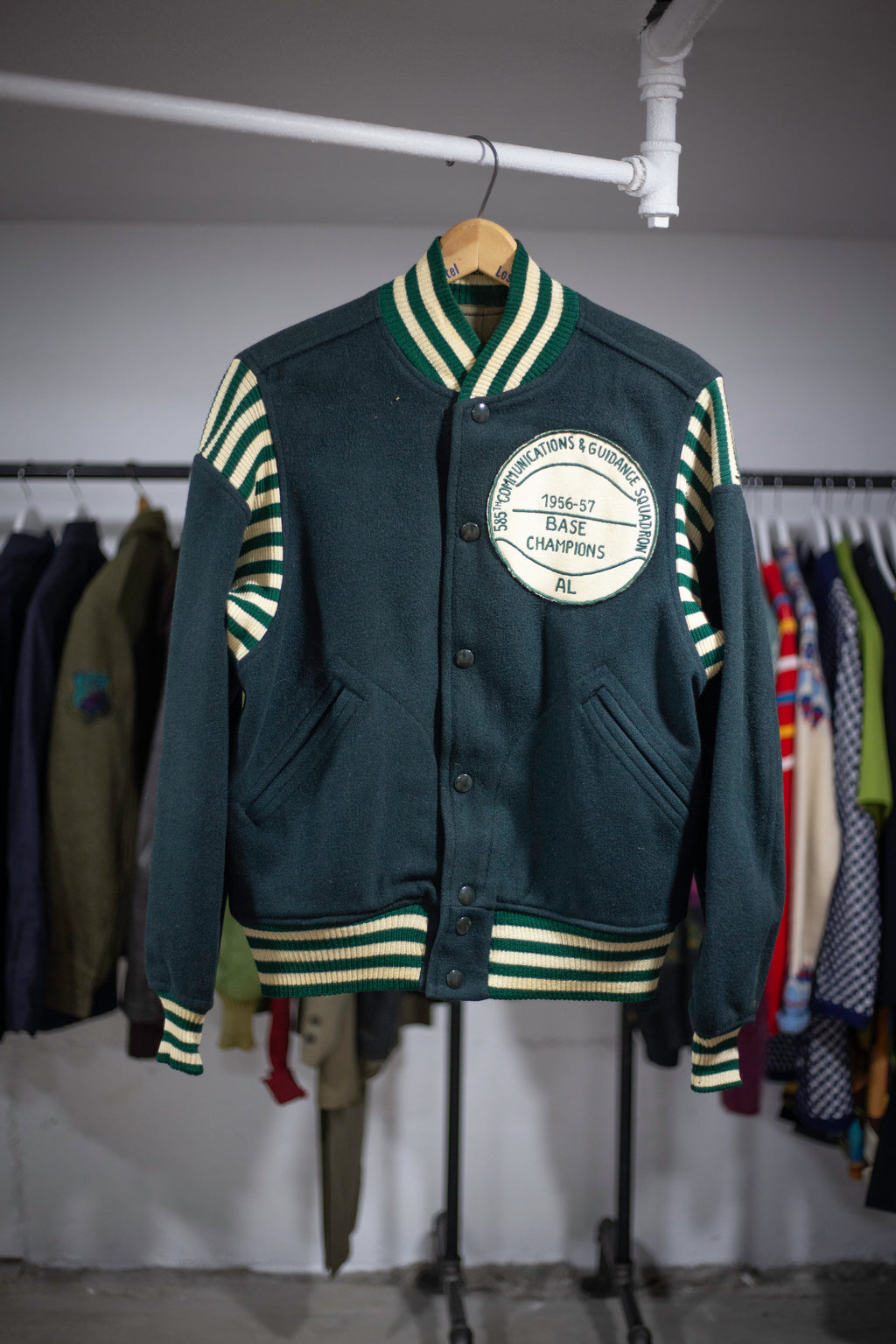 50's Bitburg Germany Air Force Base Varsity Jacket | Small