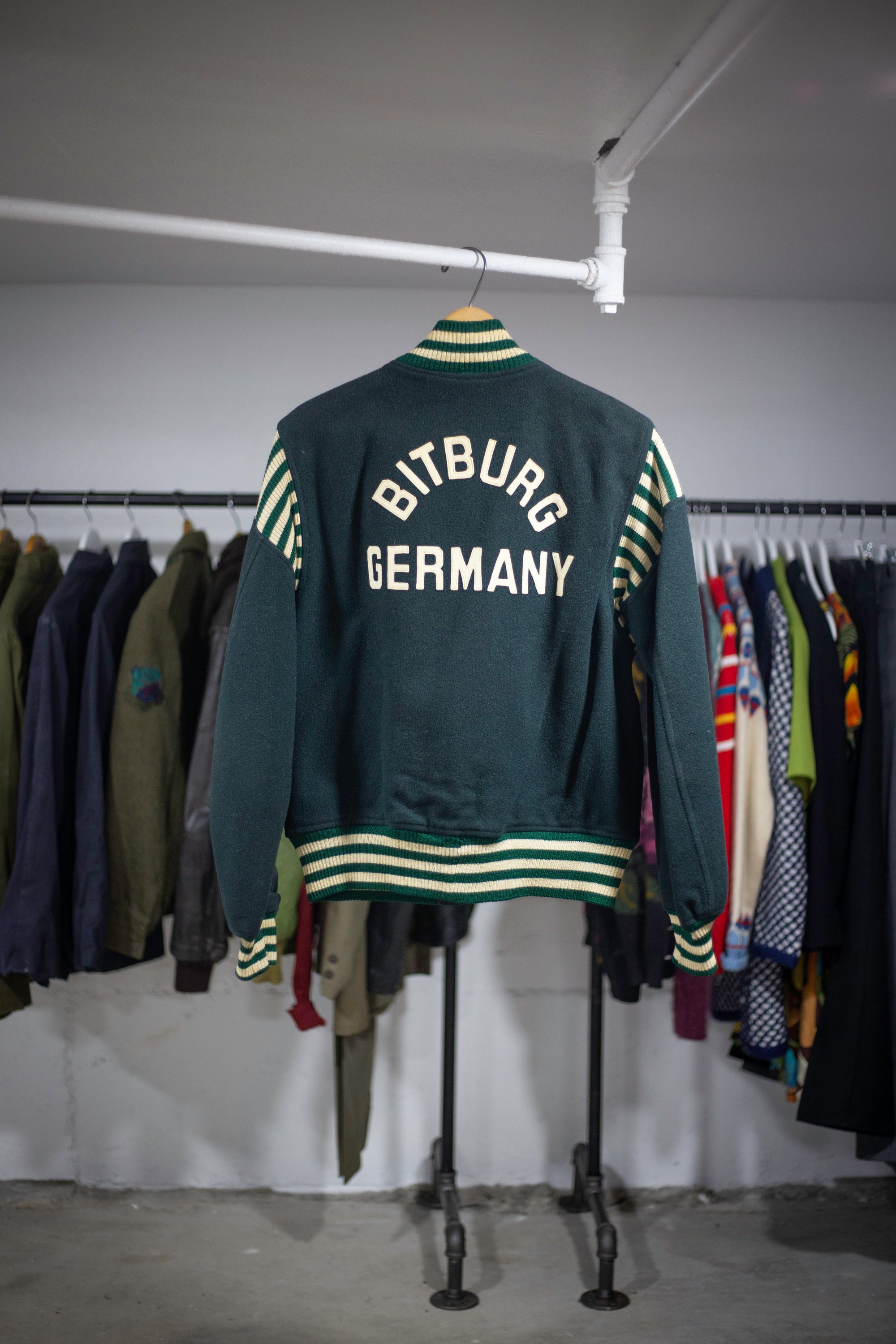 50's Bitburg Germany Air Force Base Varsity Jacket | Small