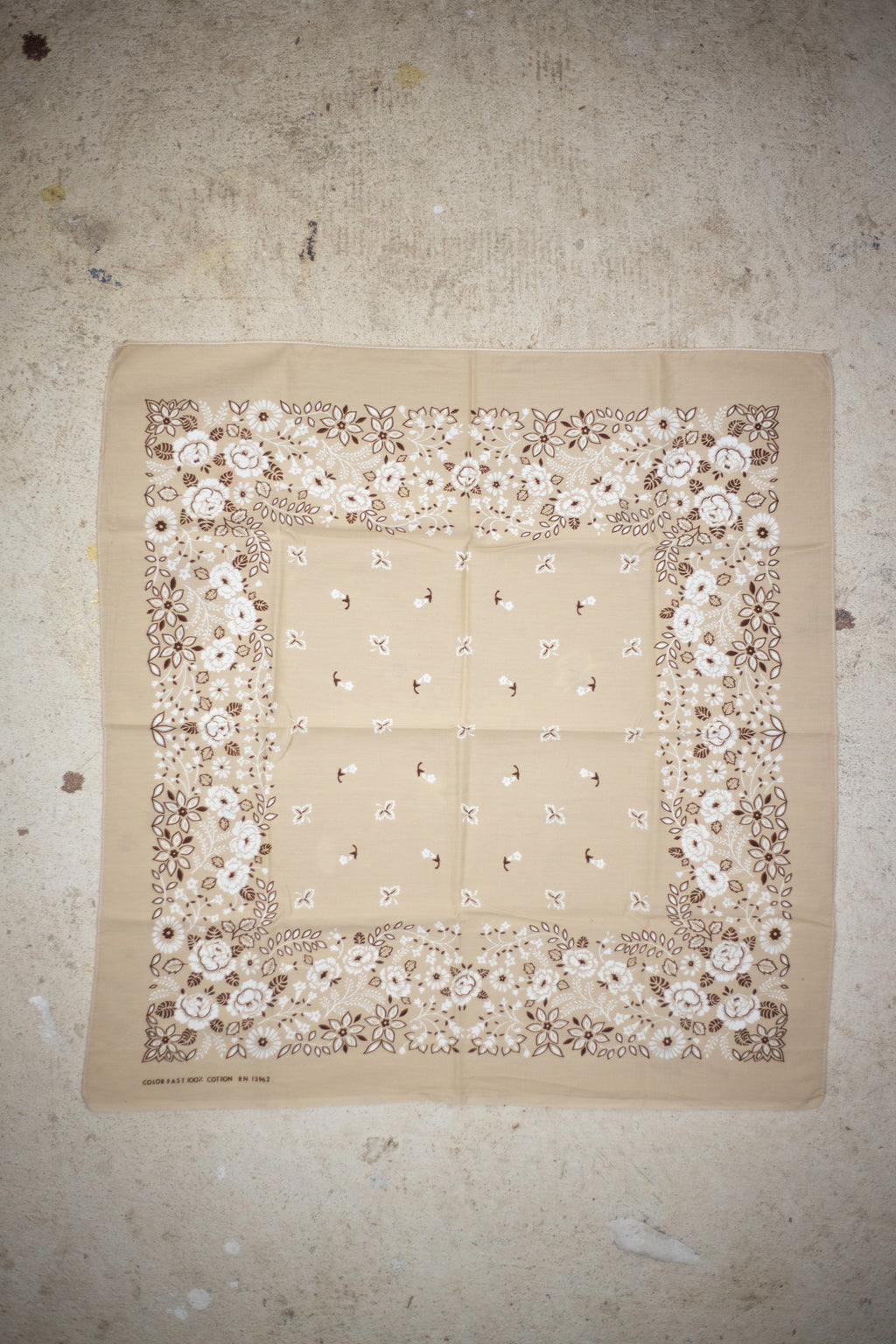 60's/70's Colorfast RN 13962 Bandana