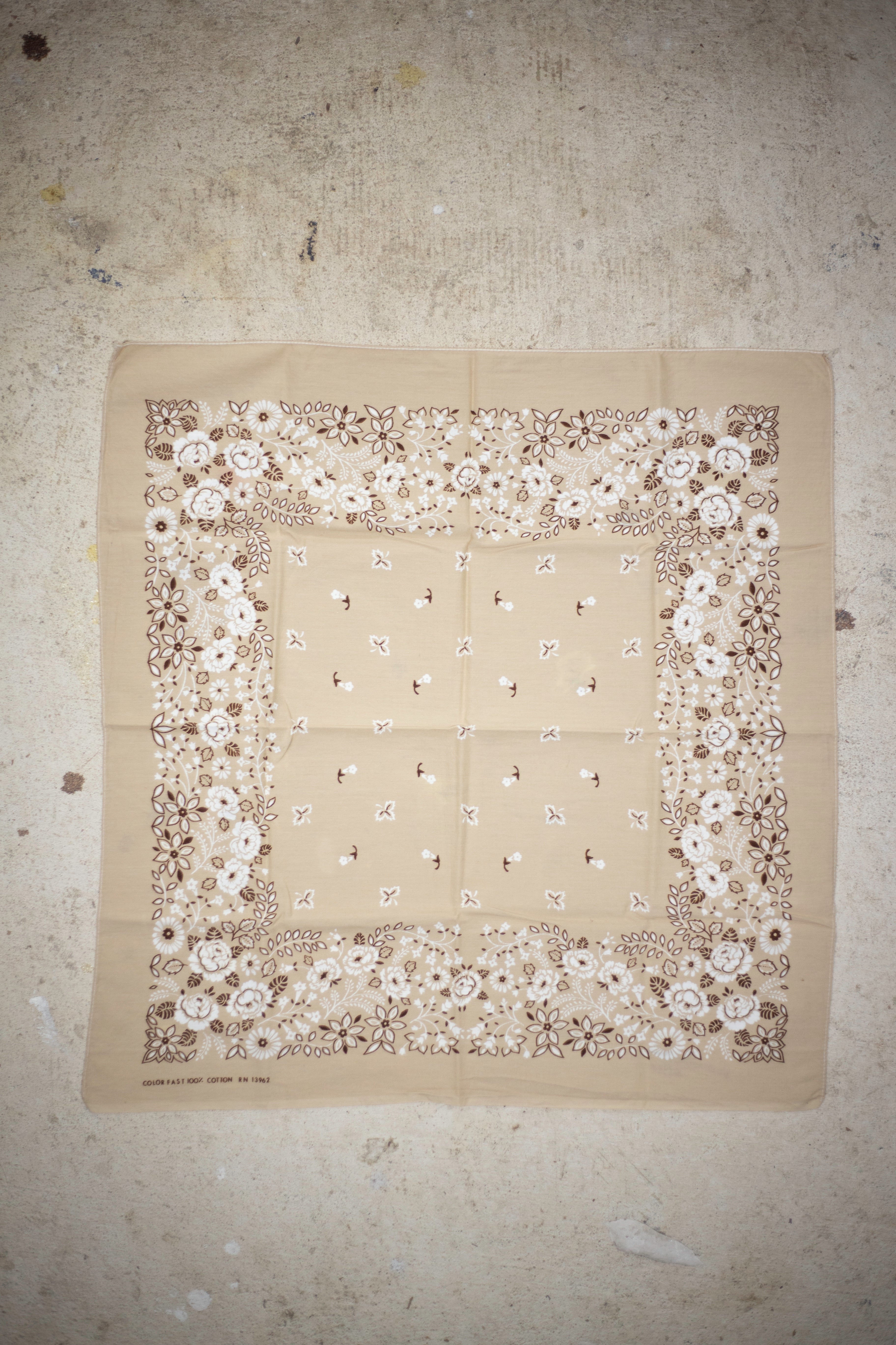 60's/70's Colorfast RN 13962 Bandana