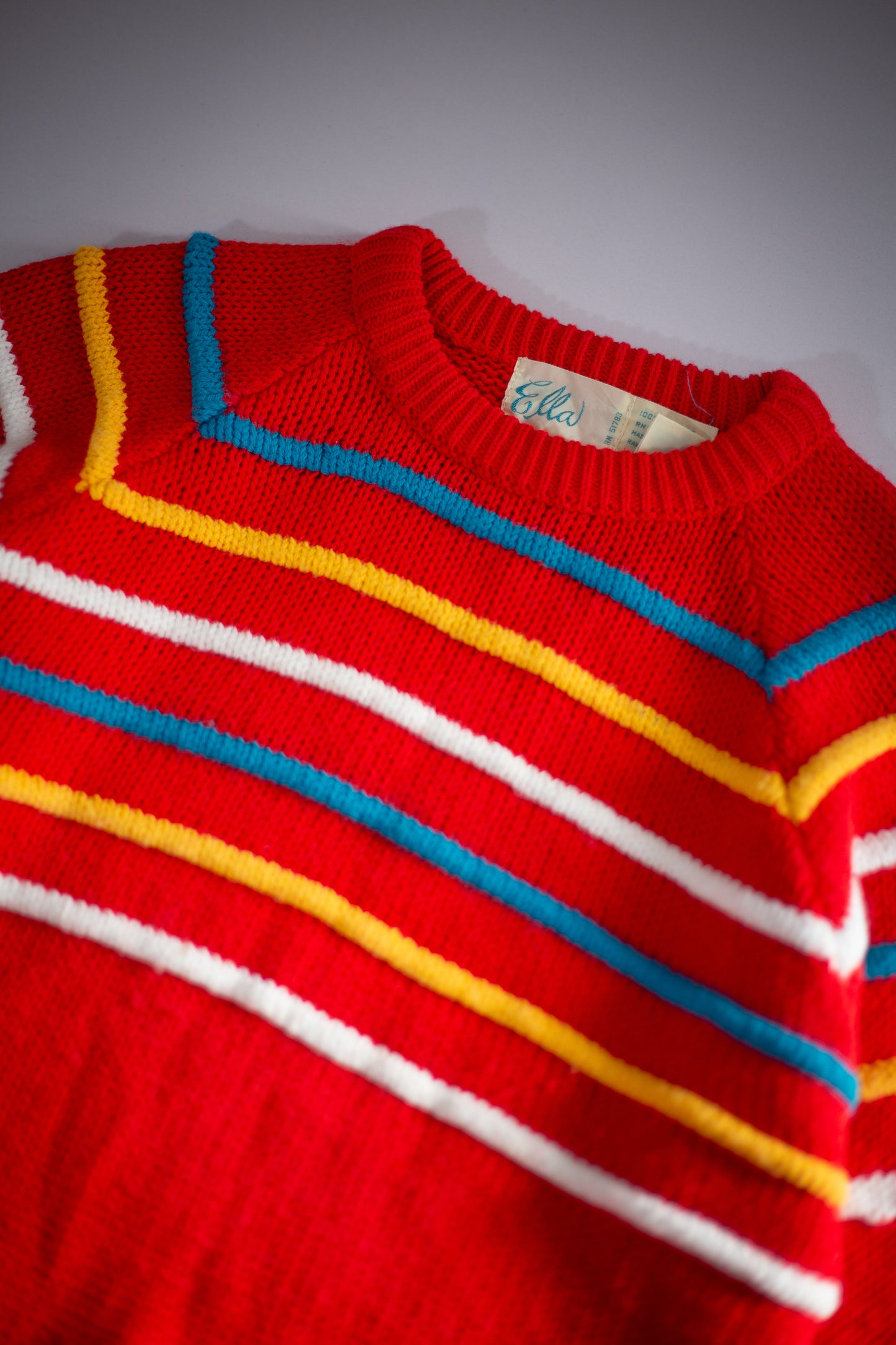 Vintage Ella Striped Sweater | Small