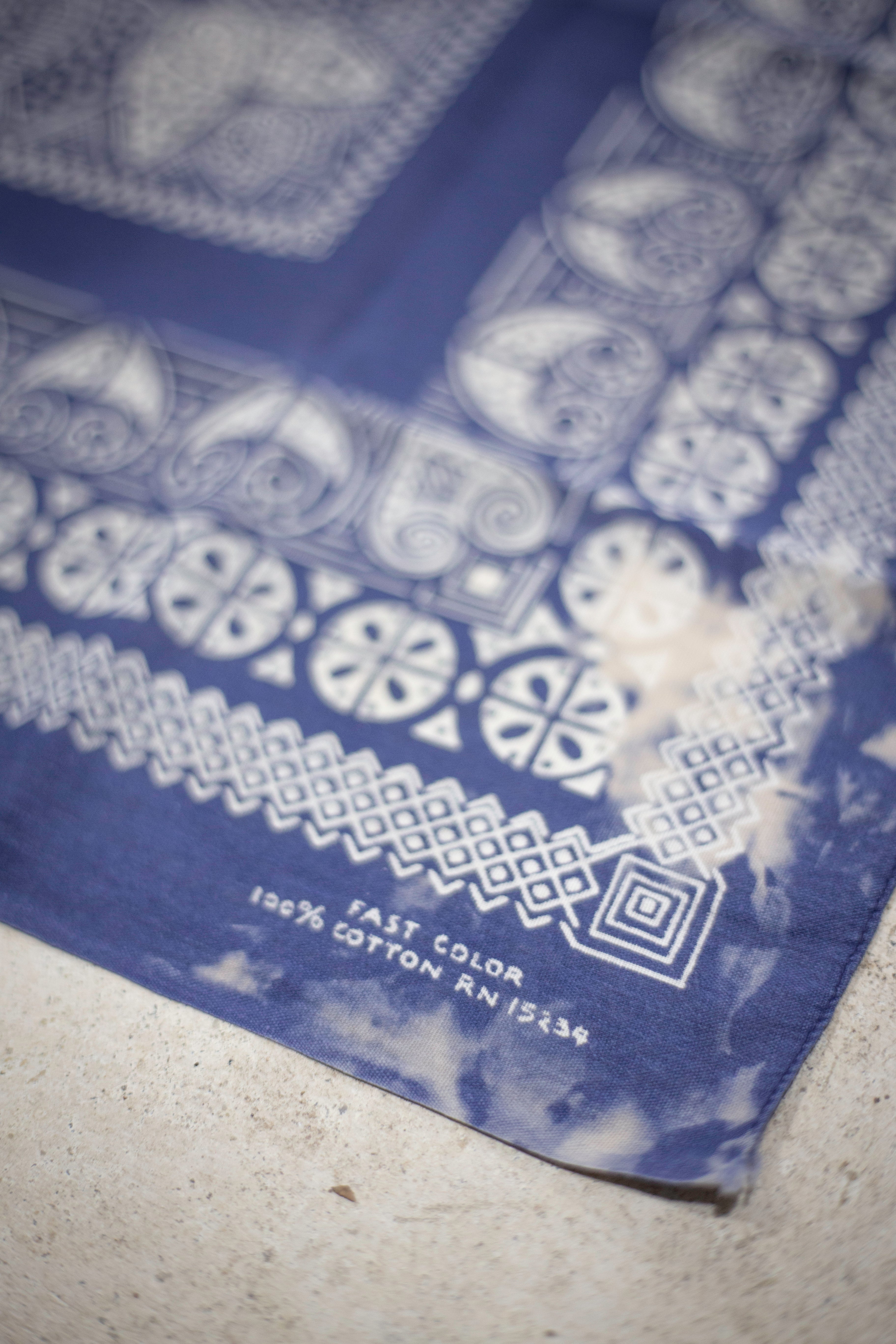 60's/70's Fast Color Bleached RN 15234 Bandana