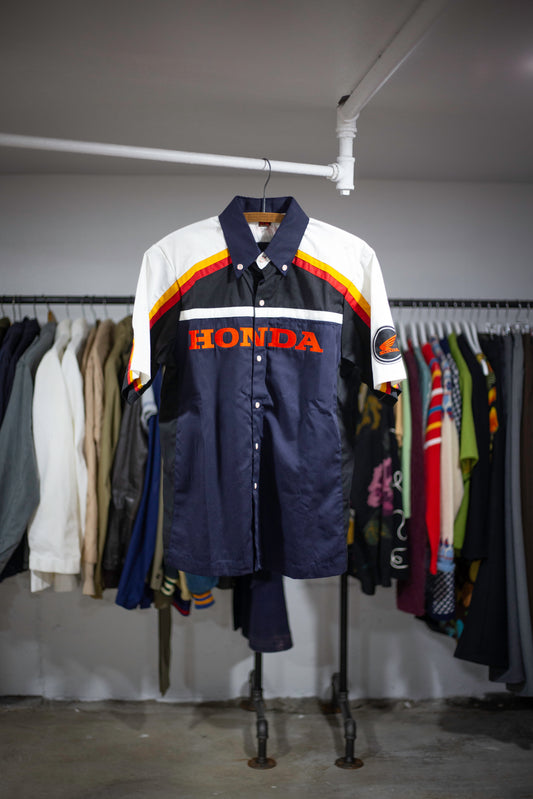 80's Honda Racing Work Shirt | Large