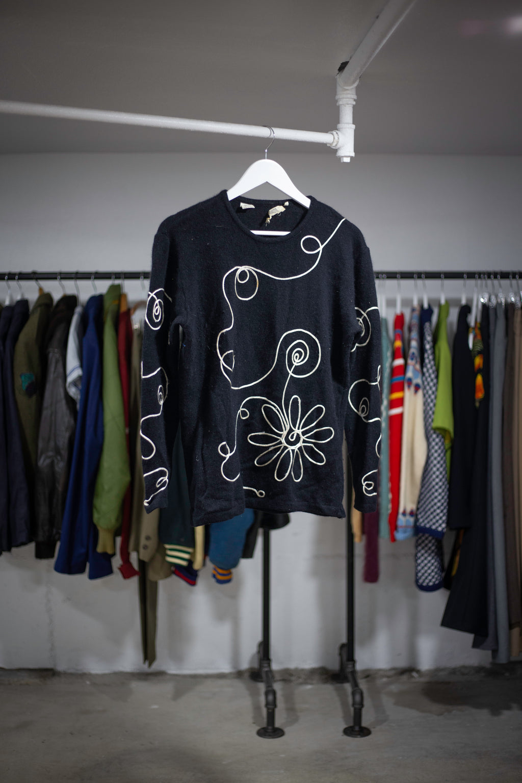 70's/80's I.Magnin 3D Stitched Angora Blend Sweater | Medium