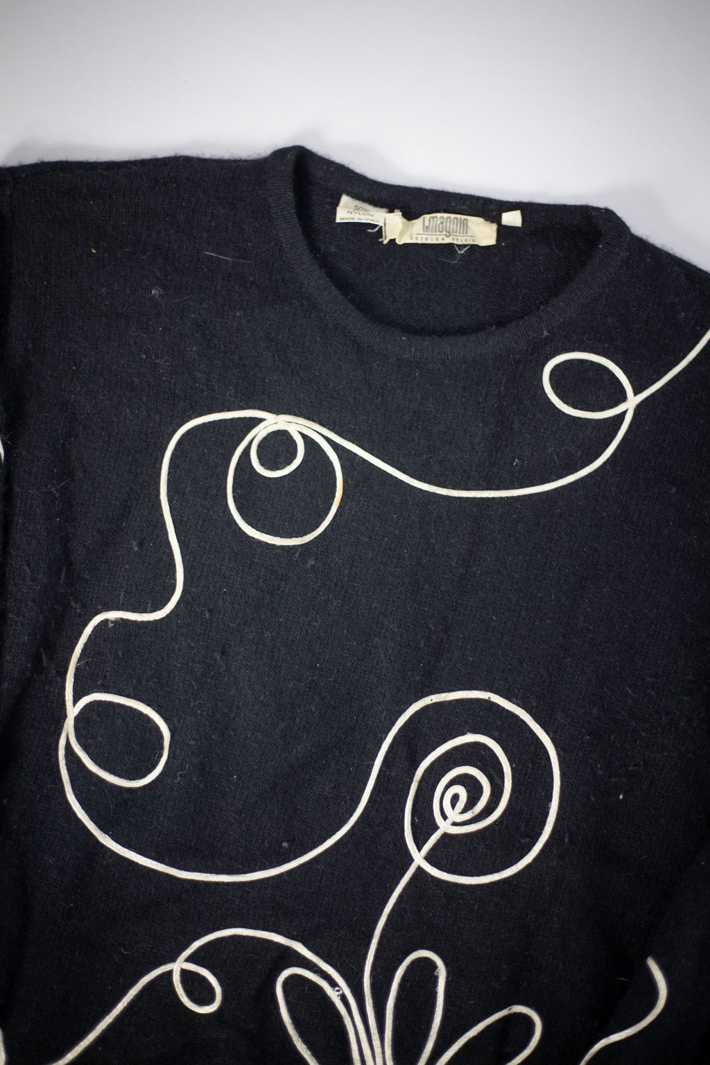 70's/80's I.Magnin 3D Stitched Angora Blend Sweater | Medium