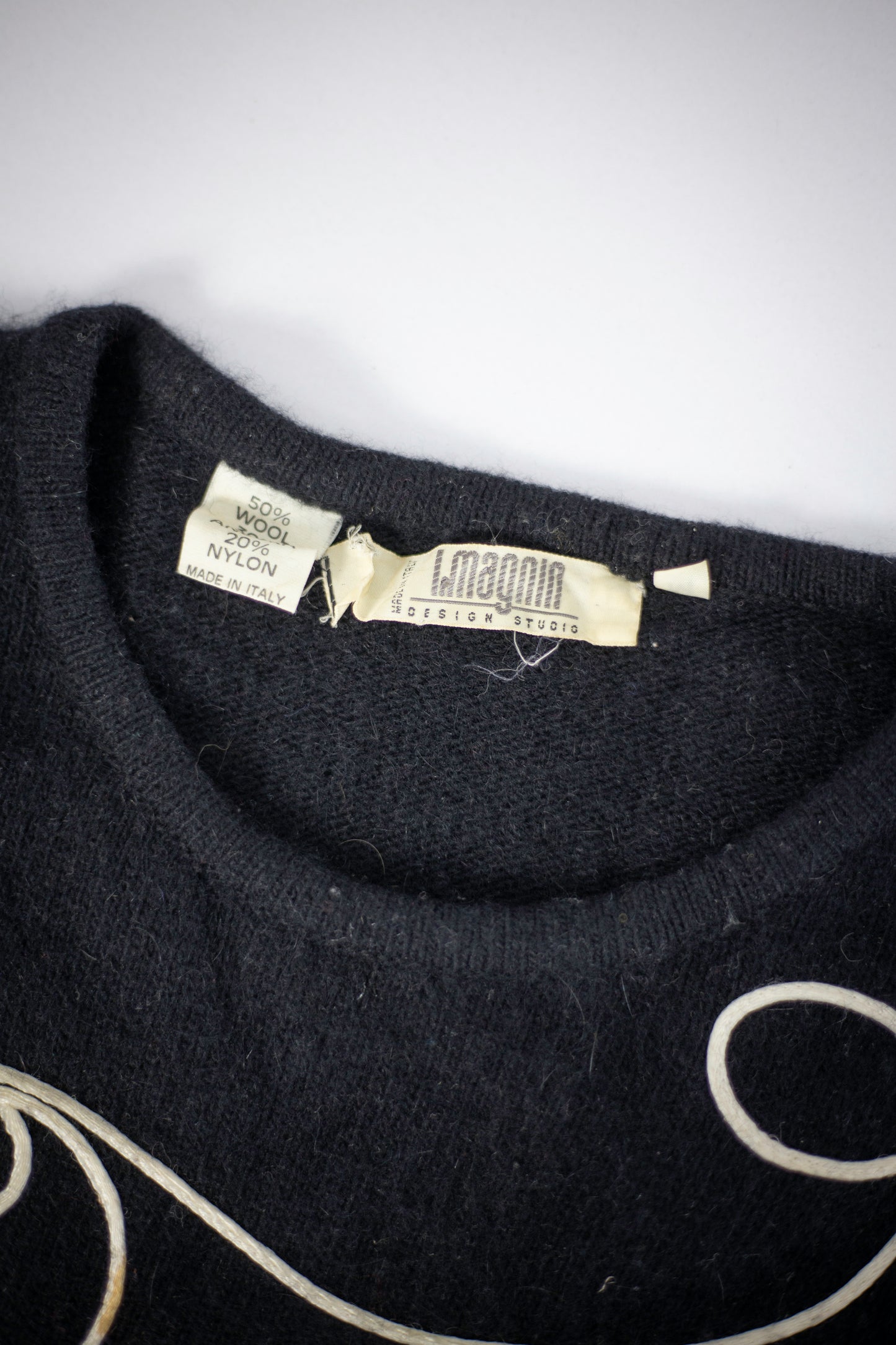 70's/80's I.Magnin 3D Stitched Angora Blend Sweater | Medium