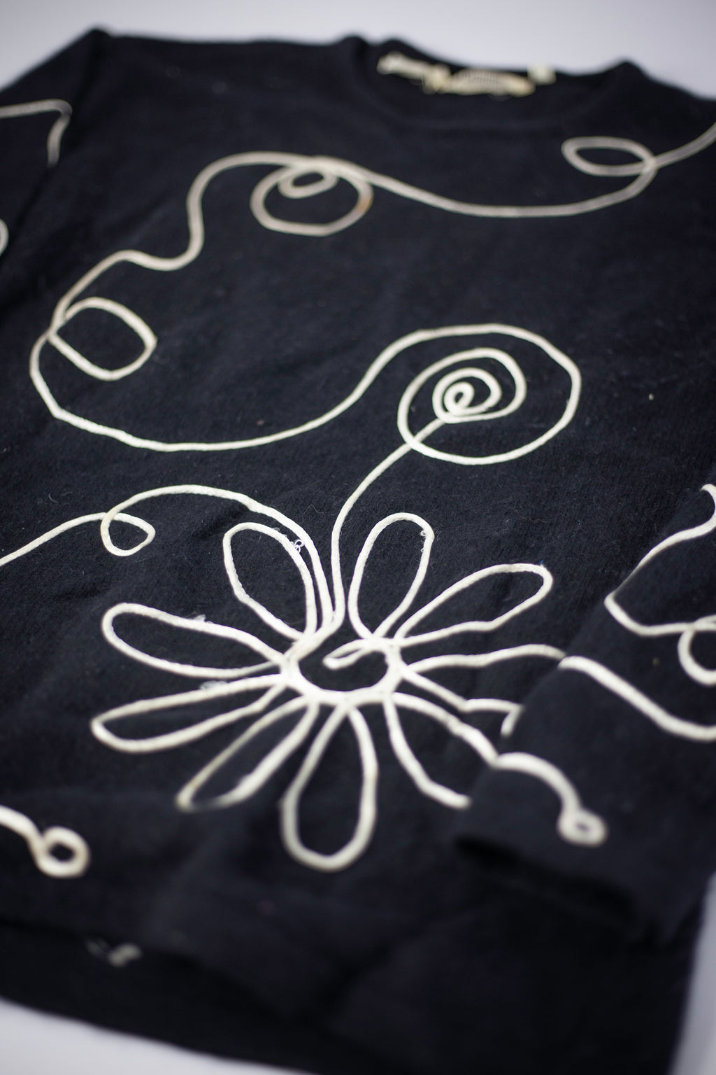 70's/80's I.Magnin 3D Stitched Angora Blend Sweater | Medium