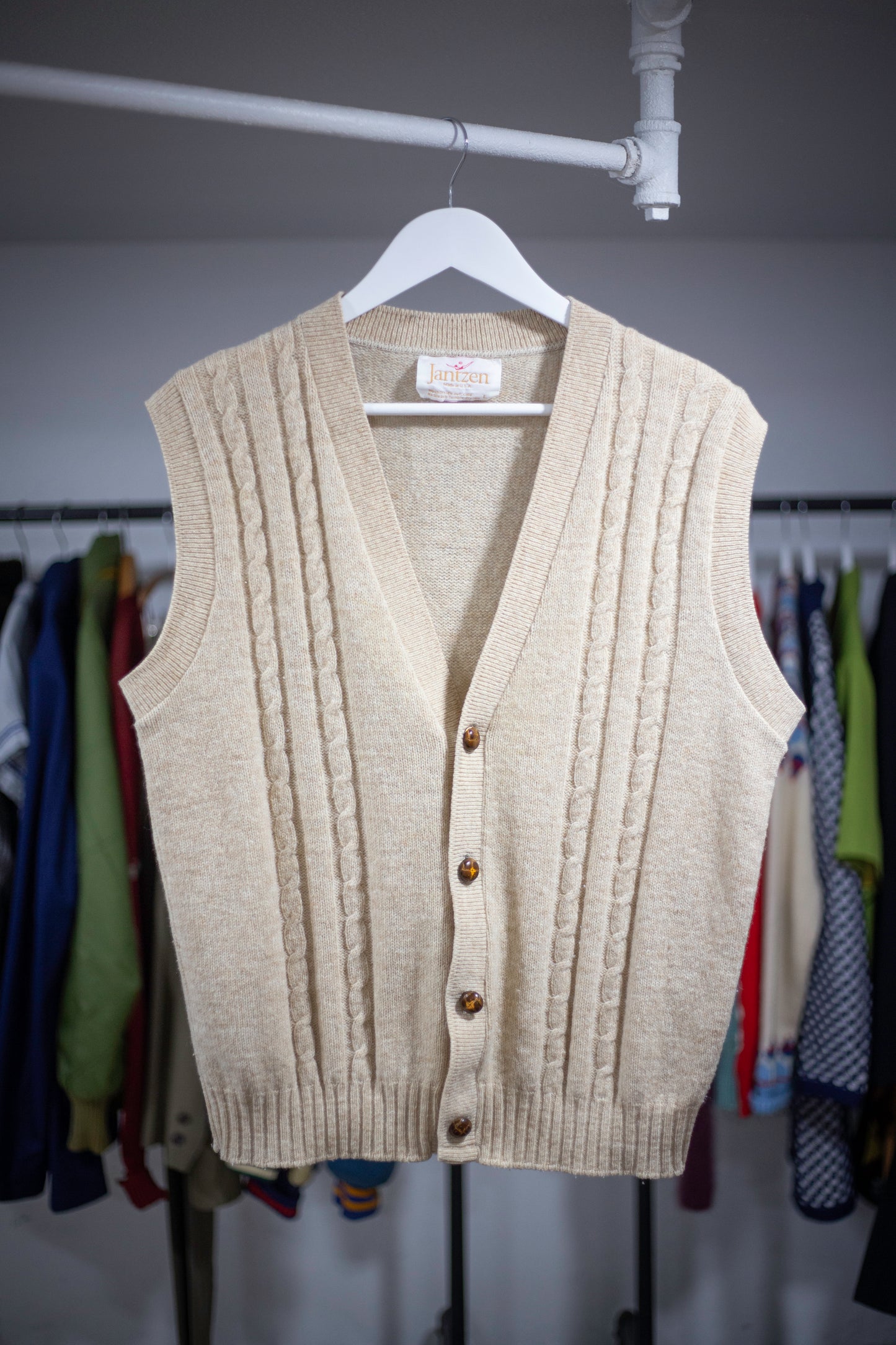 80's Jantzen Sweater Vest | Medium