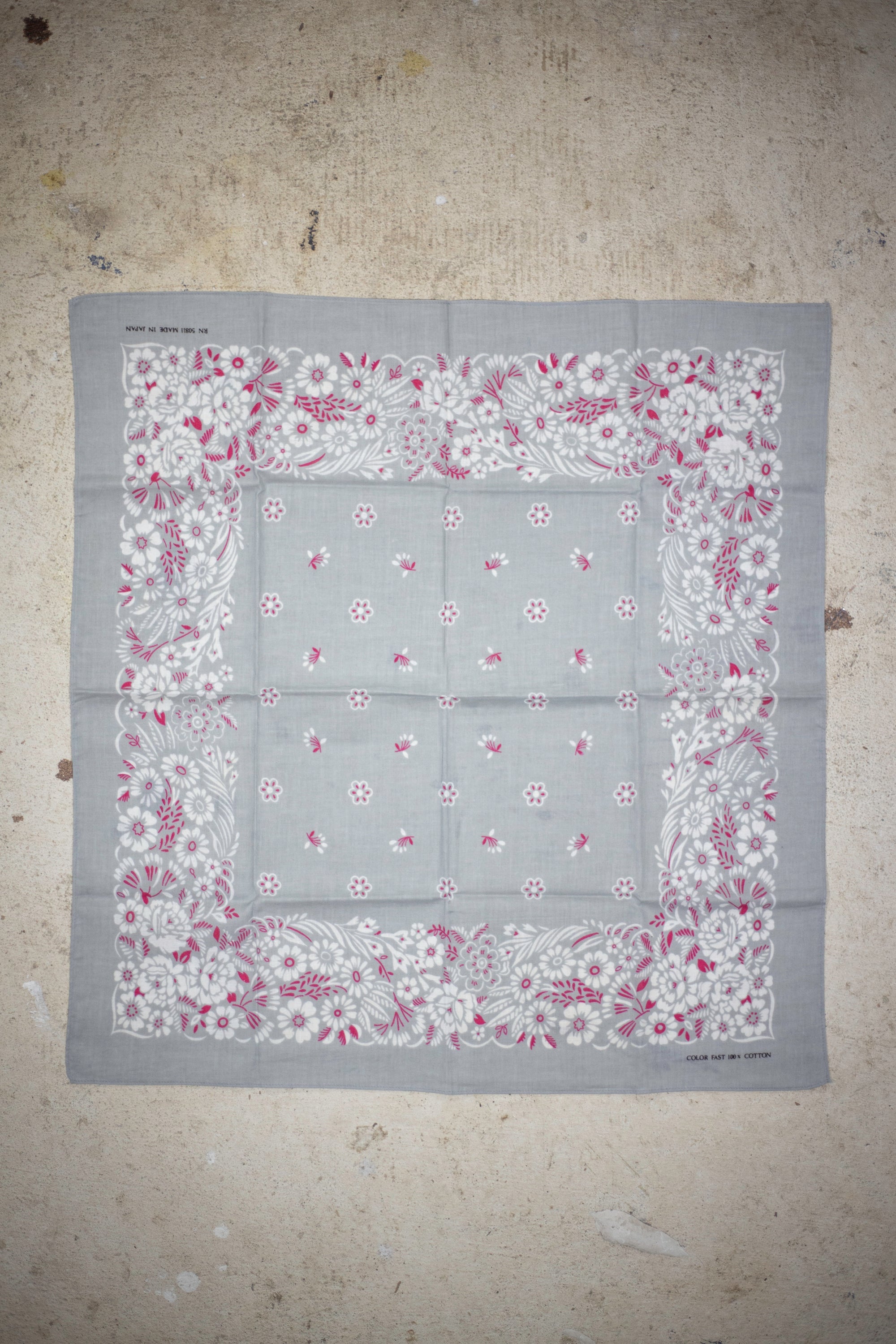 70's/80's Japan Colorfast RN 50811 Bandana