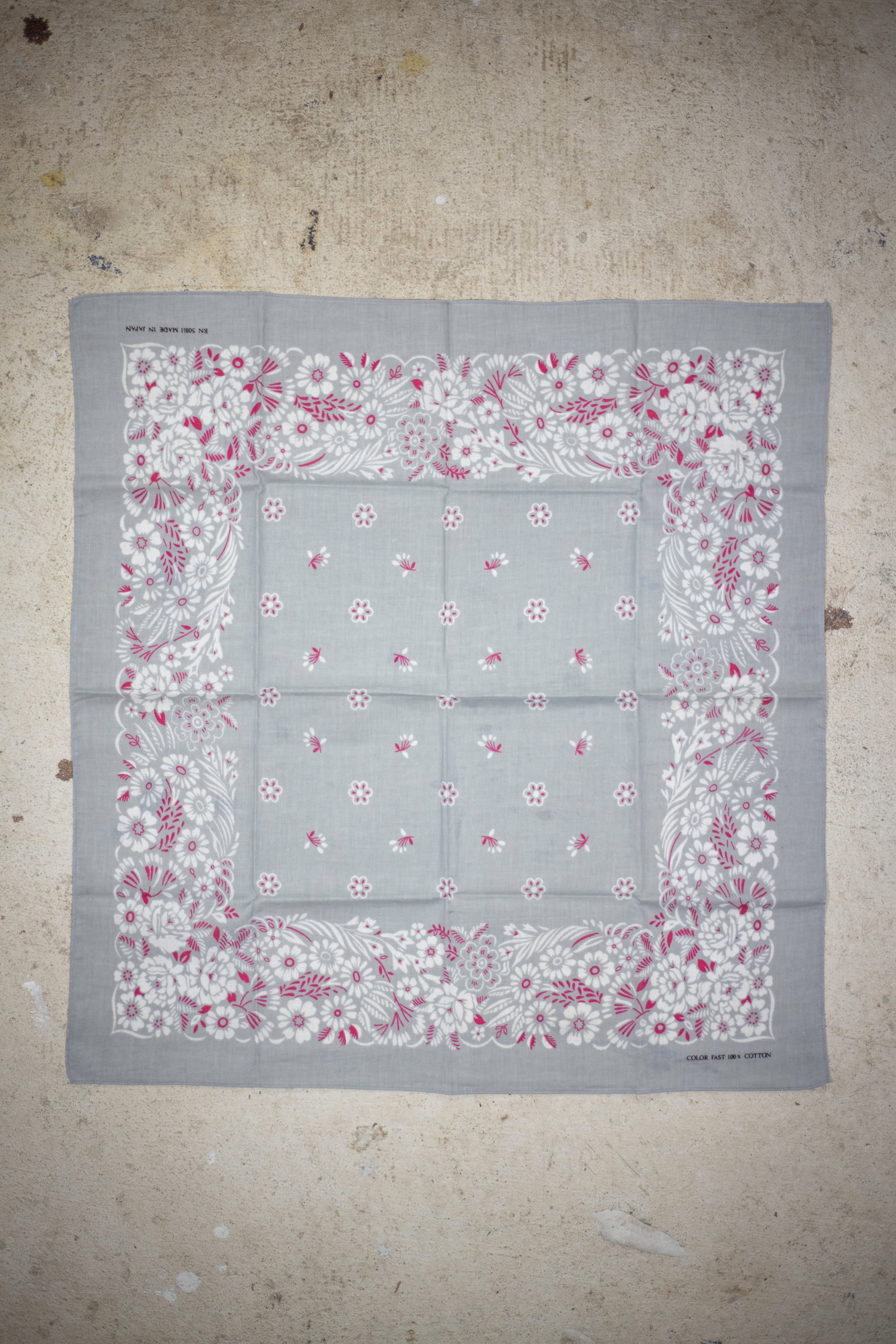 70's/80's Japan Colorfast RN 50811 Bandana