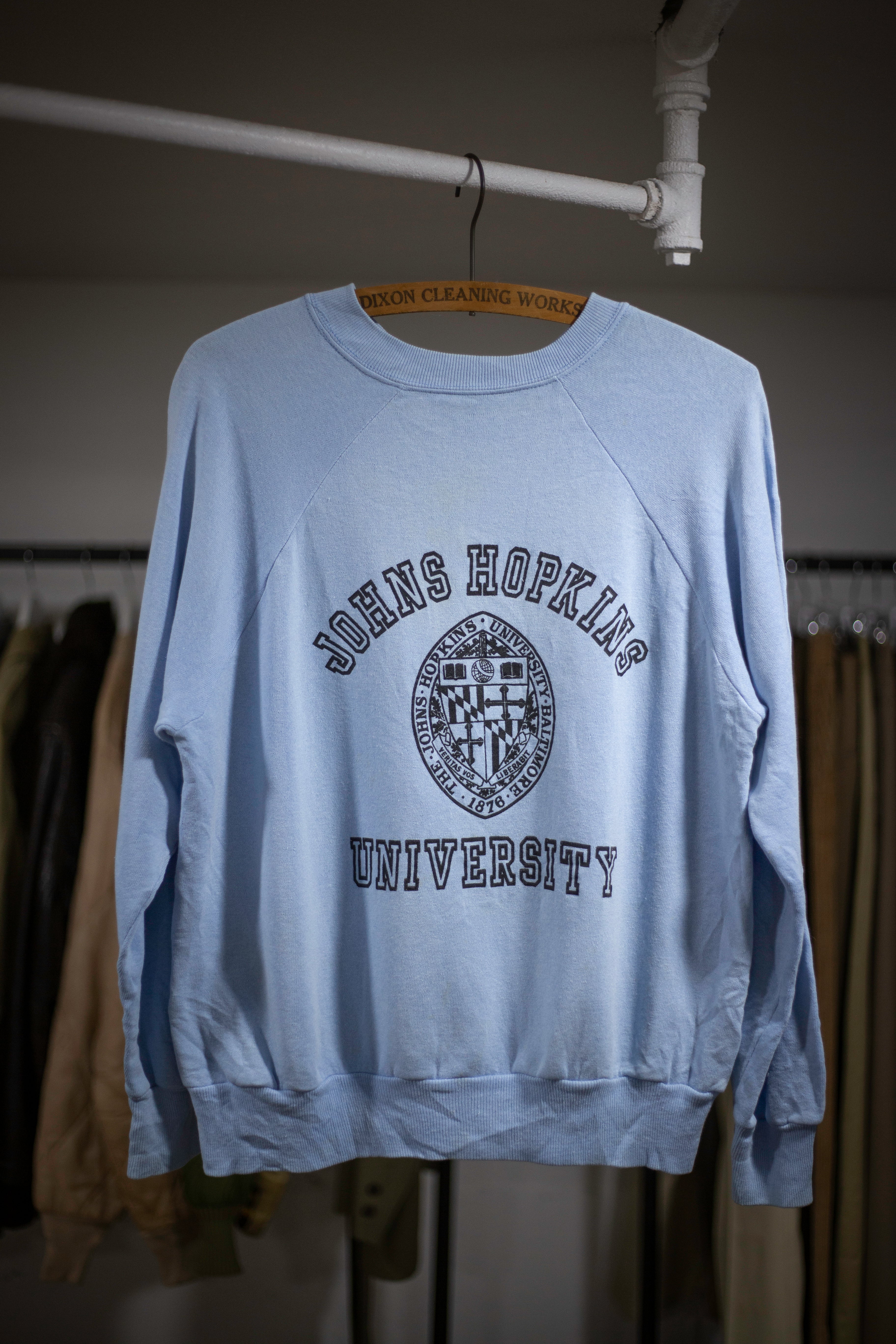 70's/80's Johns Hopkins University Raglan Sweatshirt | Medium