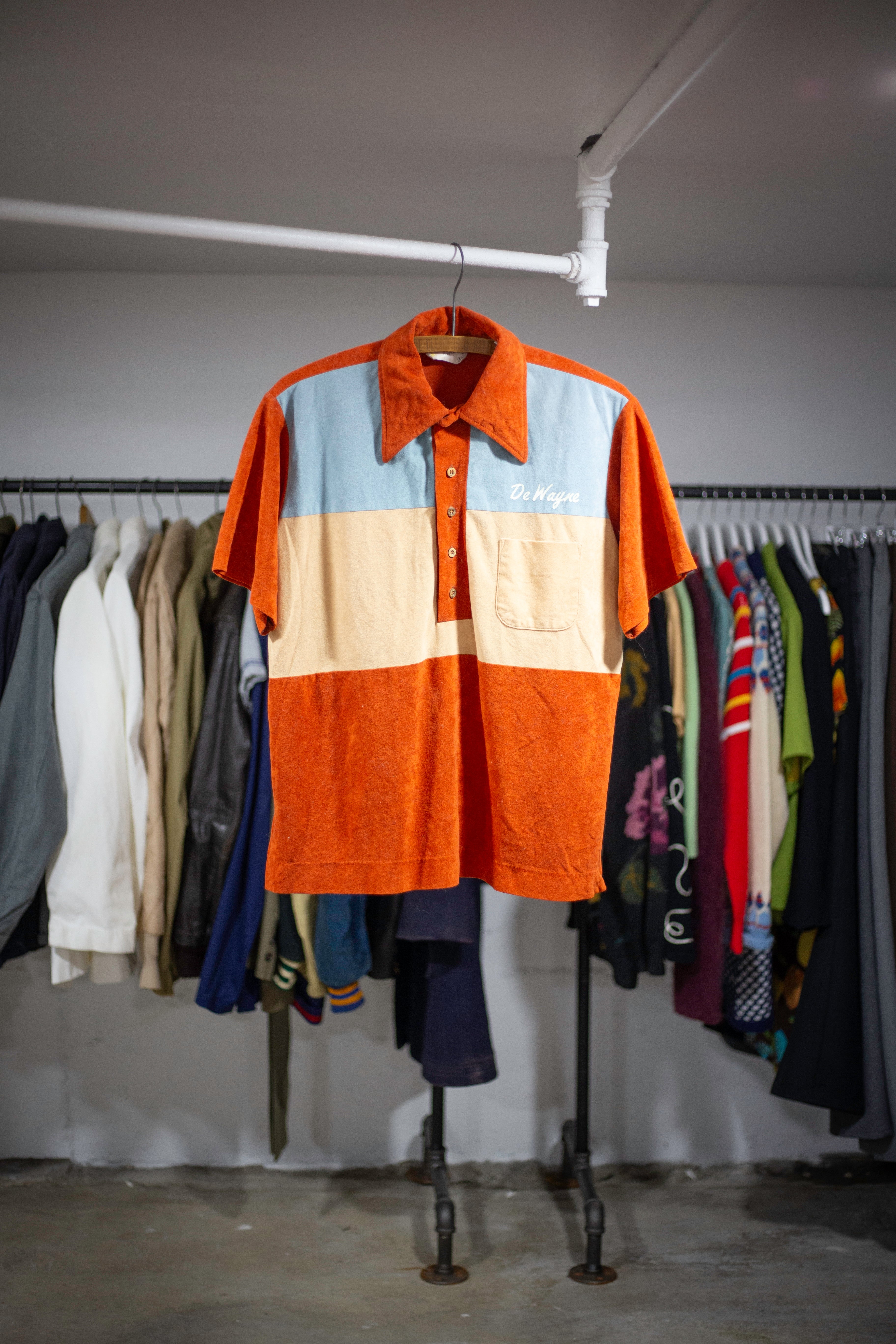 70's King Louie Bowling Shirt | Large