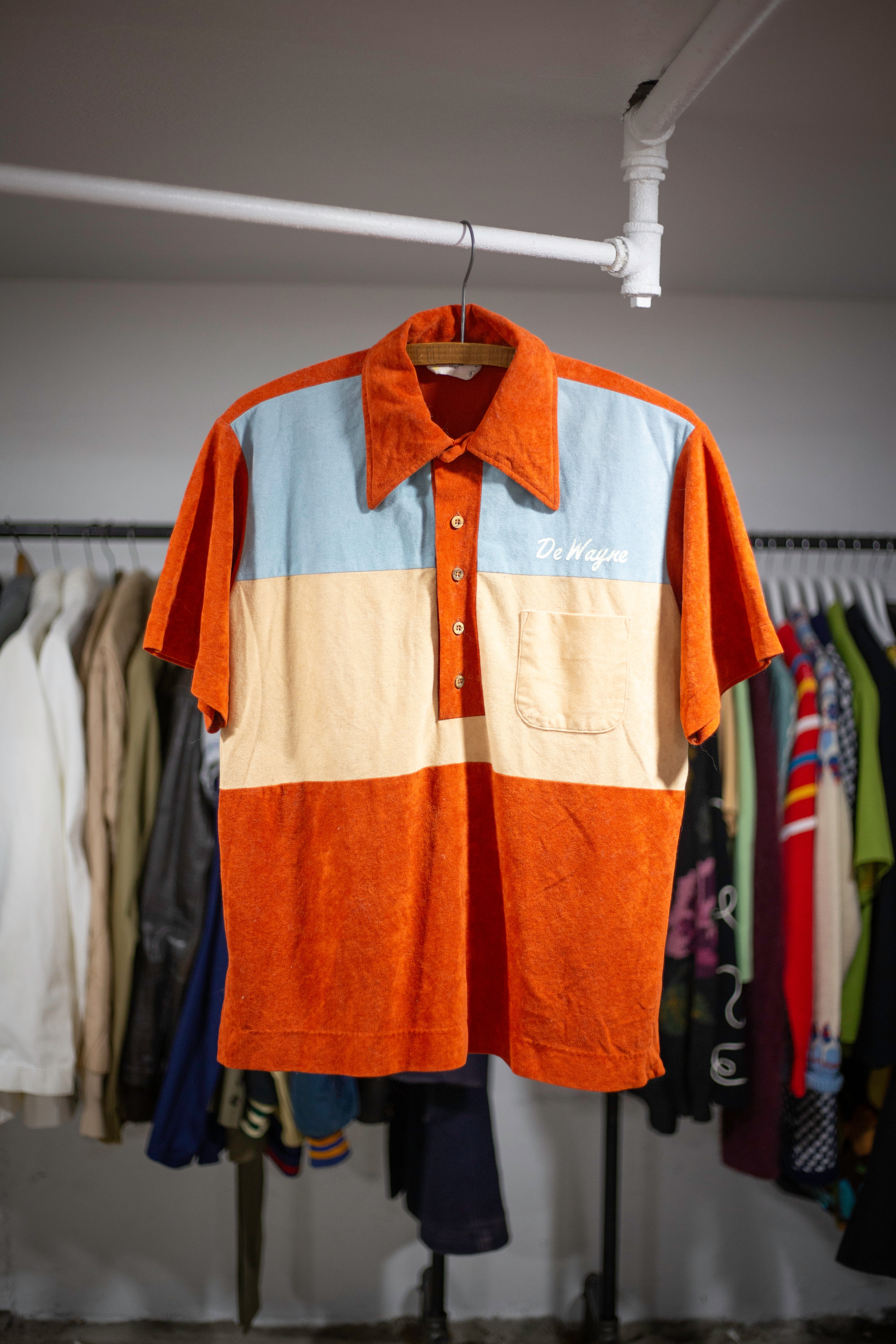 70's King Louie Bowling Shirt | Large