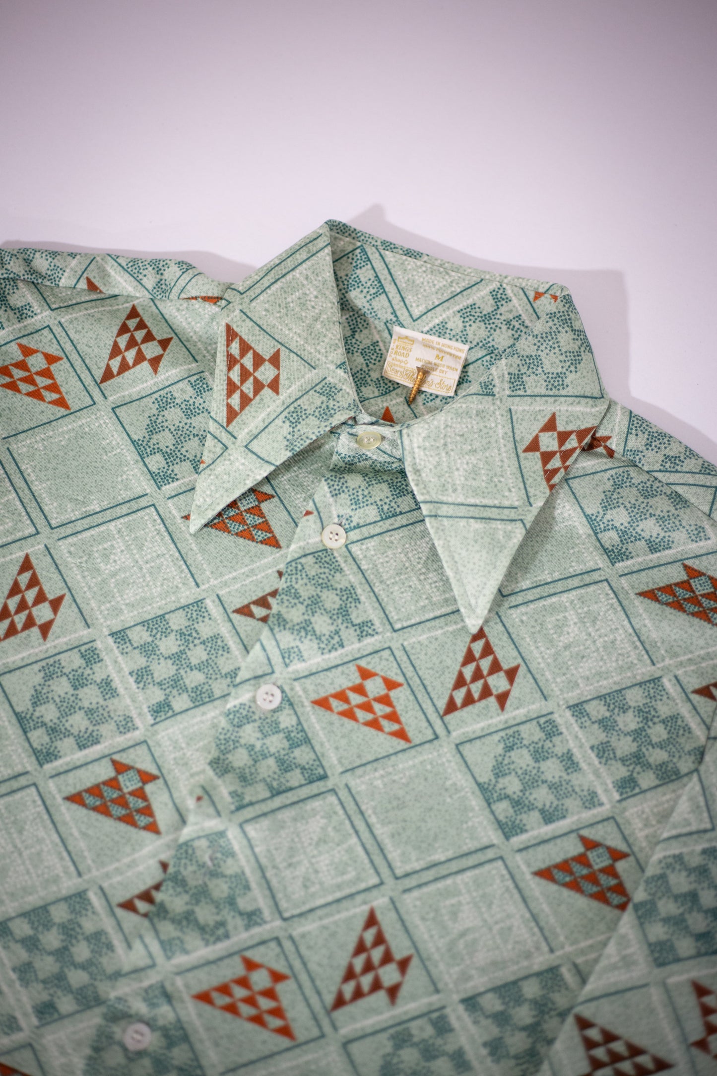 70's Sears Kings Road Button-Up Shirt | Small