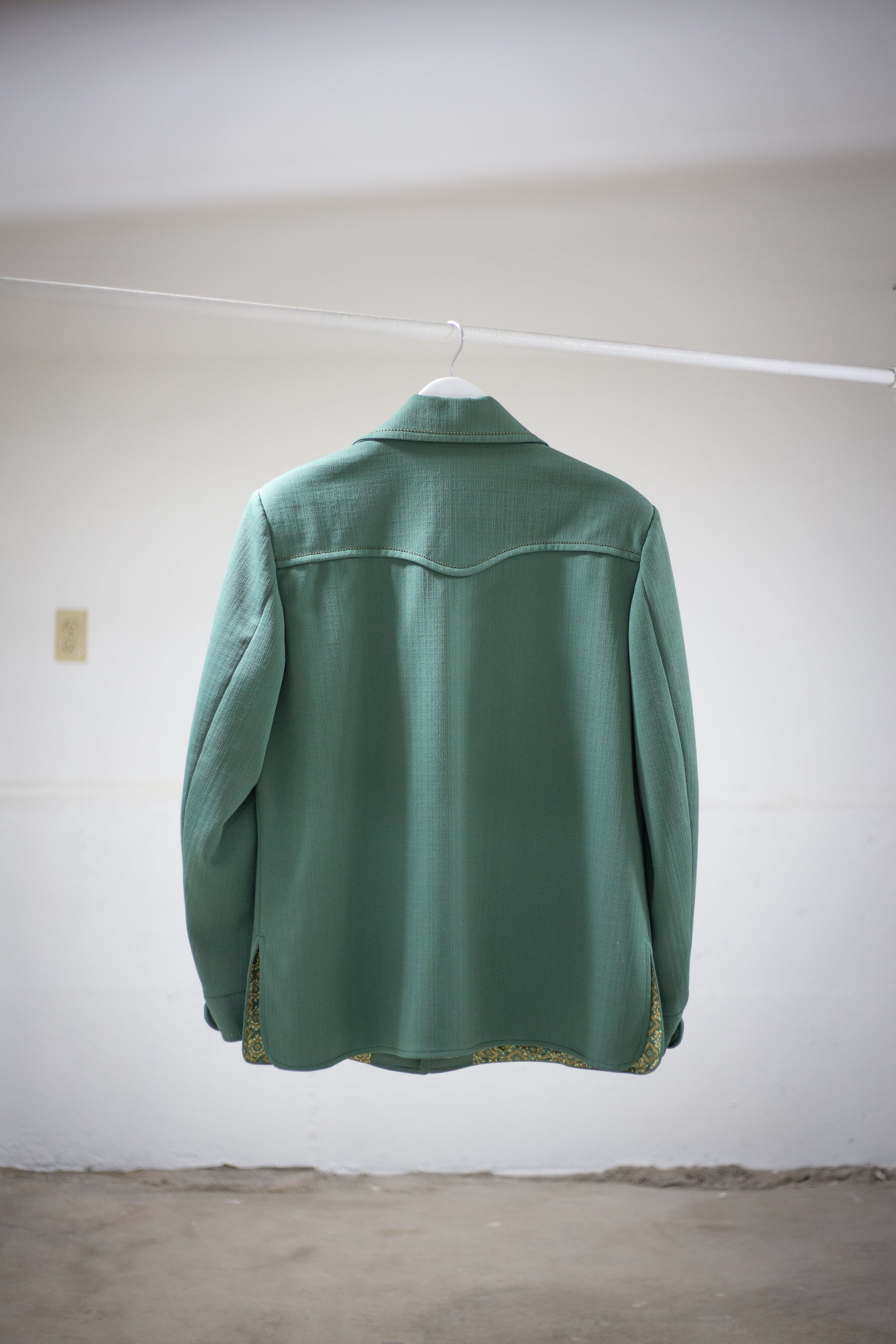 70's Knack Leisure Wear Green Blazer Jacket | Large/X-Large