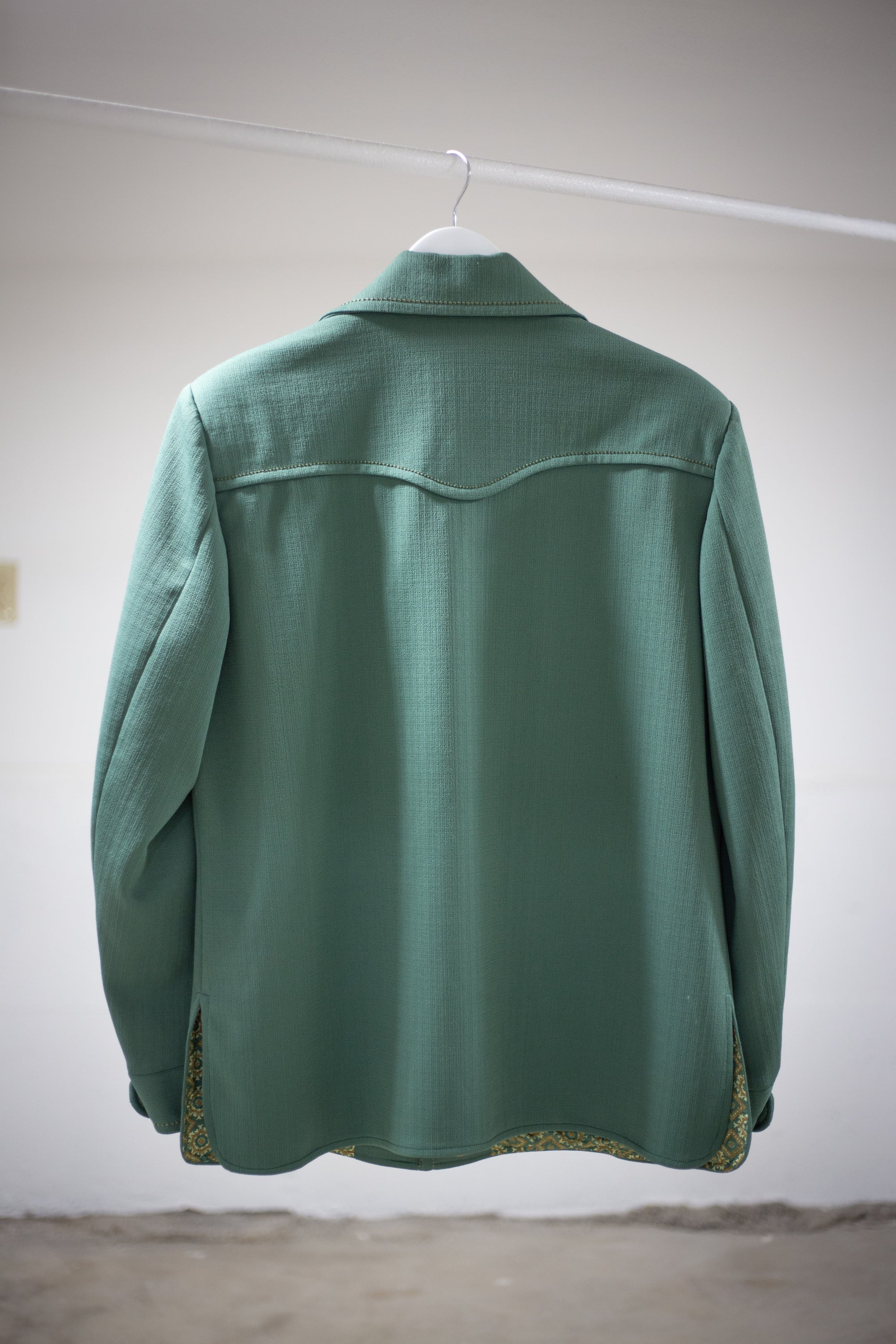 70's Knack Leisure Wear Green Blazer Jacket | Large/X-Large