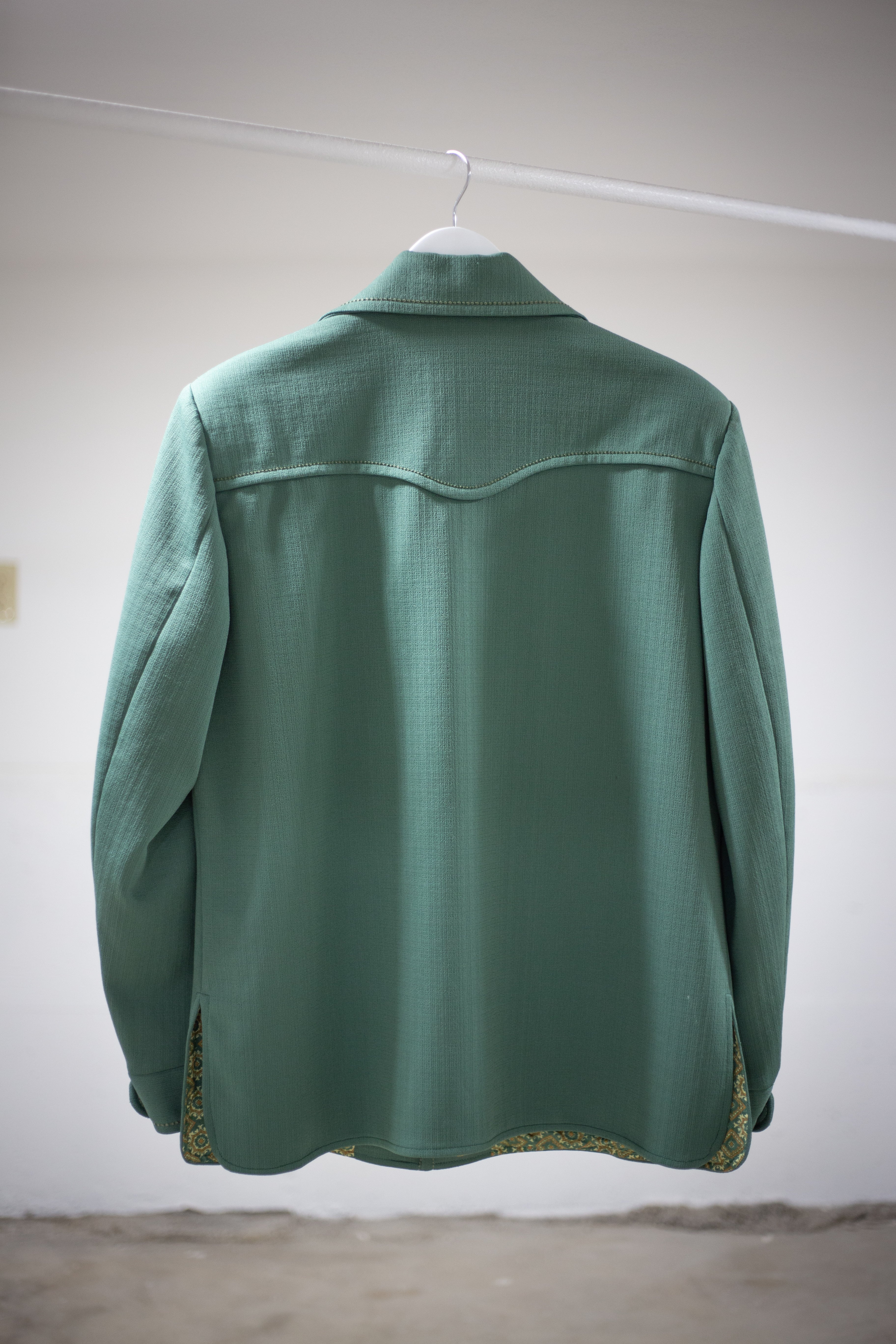 70's Knack Leisure Wear Green Blazer Jacket | Large/X-Large