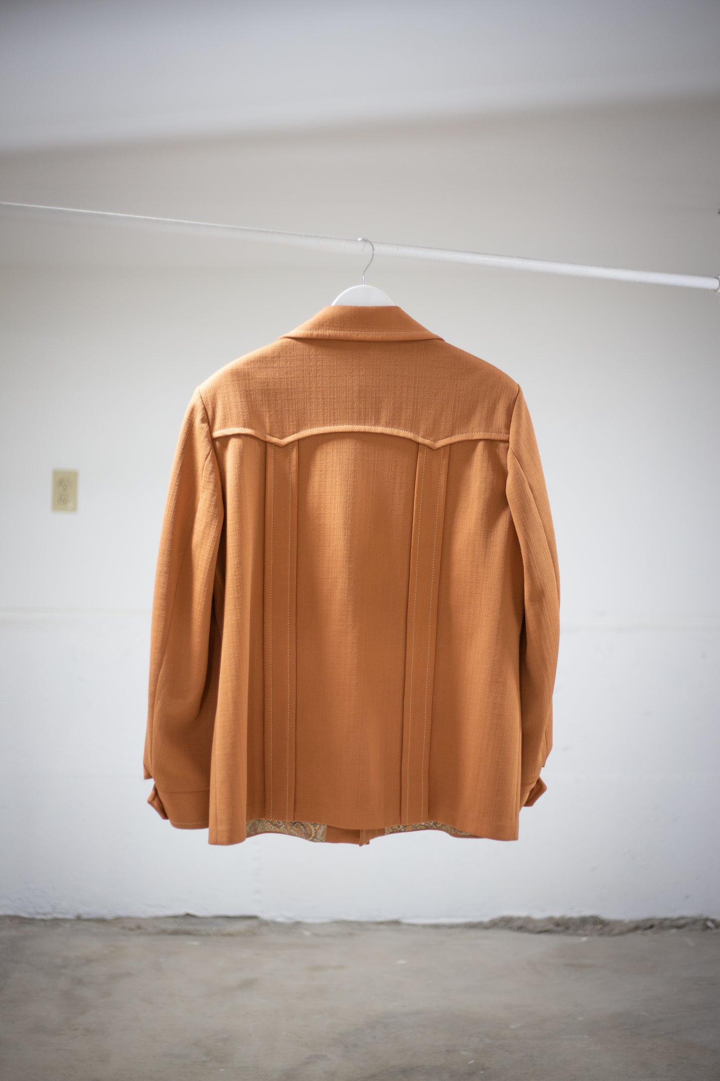 70's Knack Leisure Wear Orange Blazer Jacket | Large/X-Large