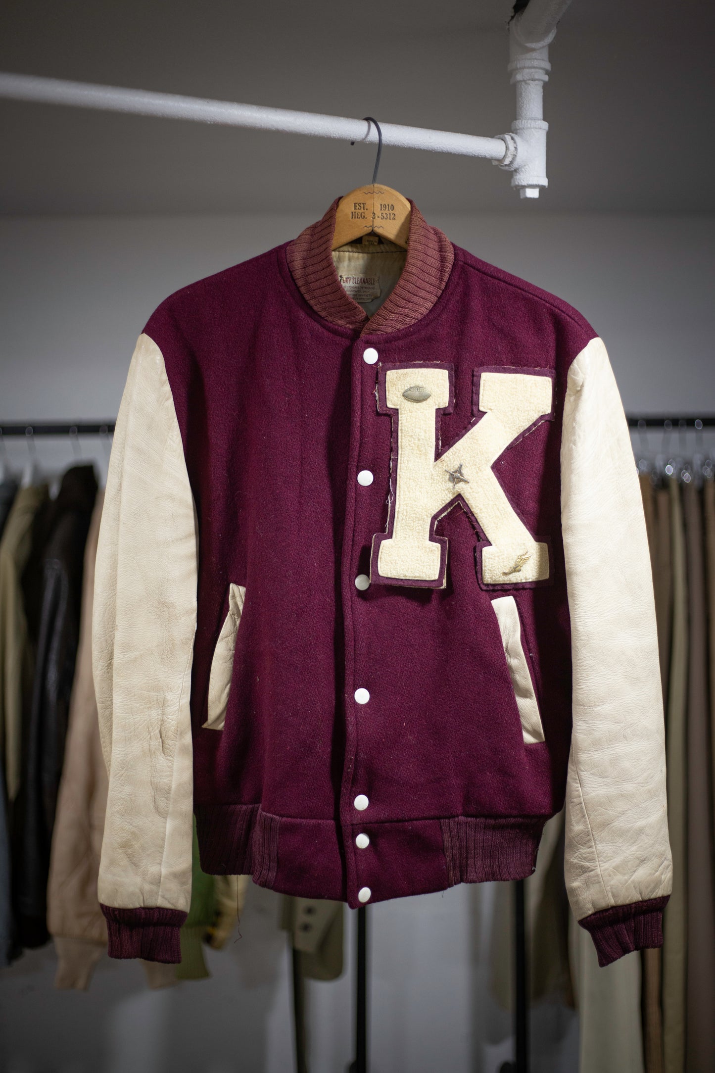 50's/60's "K" Patch Varsity Jacket | Medium