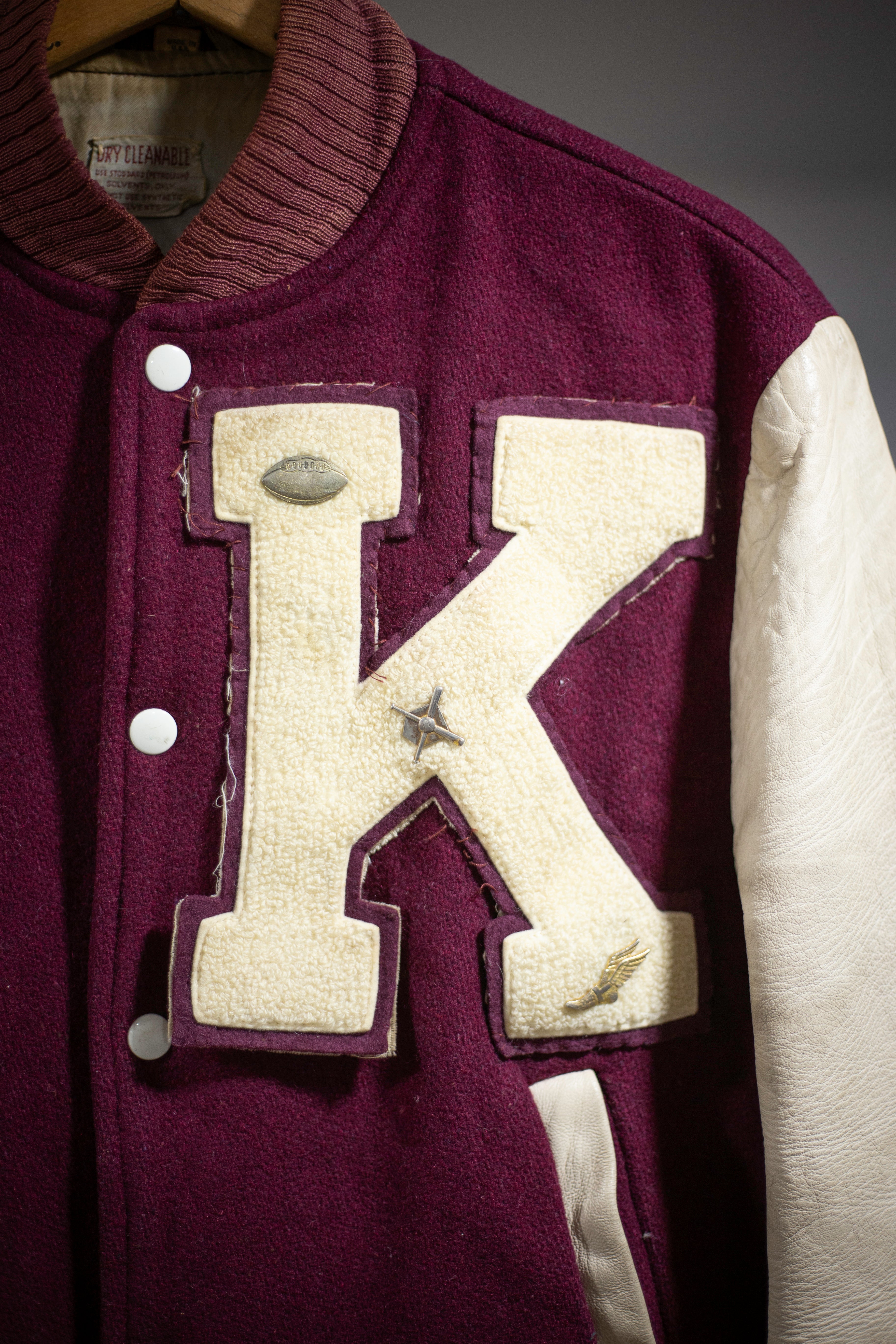 50's/60's "K" Patch Varsity Jacket | Medium