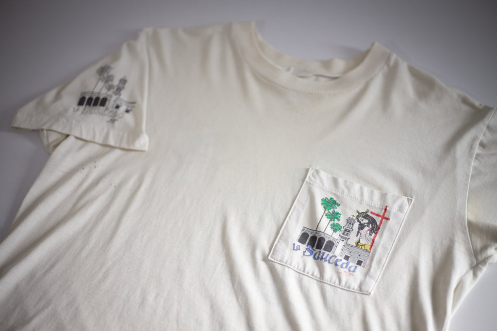 Vintage La Sauceda Jalisco Mexico T-Shirt | Medium/Large