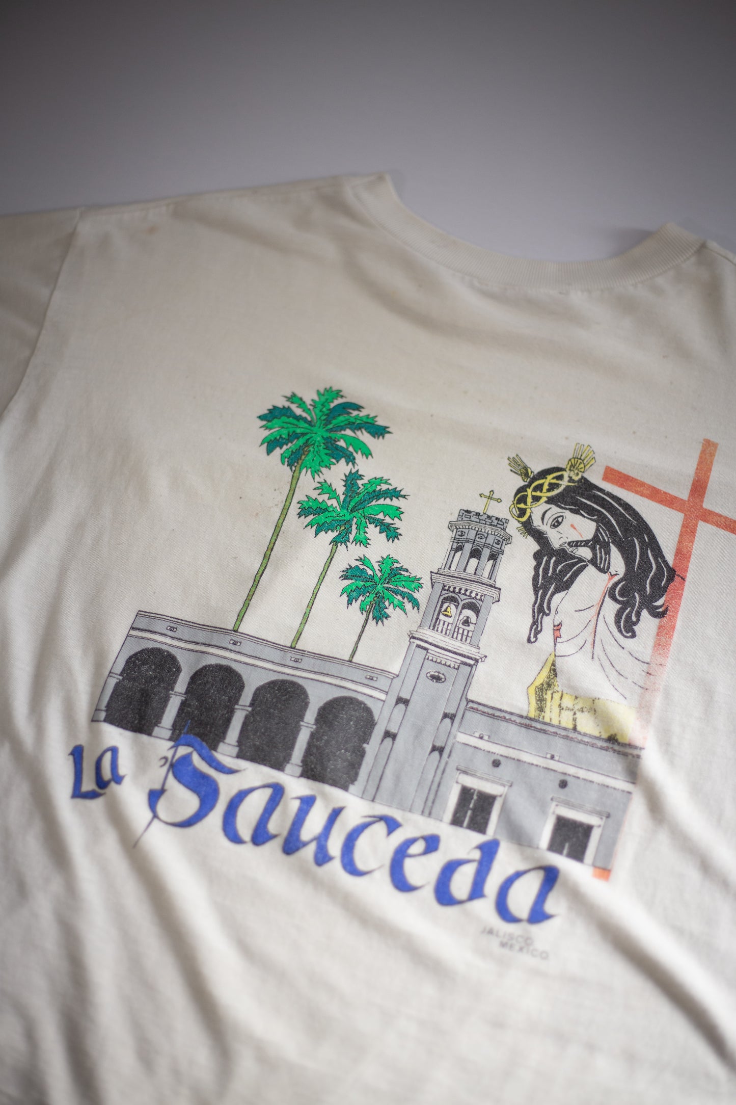 Vintage La Sauceda Jalisco Mexico T-Shirt | Medium/Large