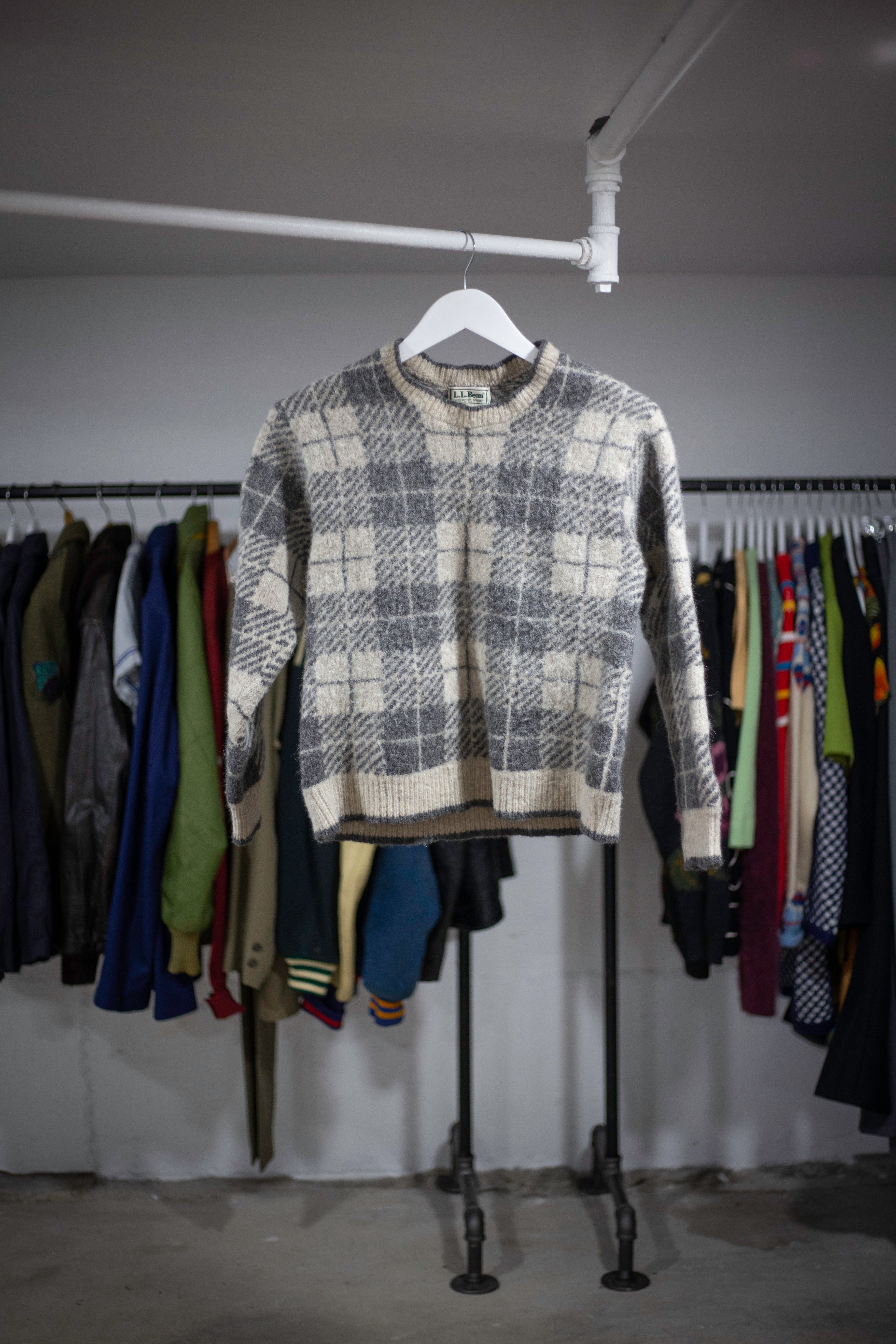 80's L.L. Bean Cropped Wool Sweater | Small
