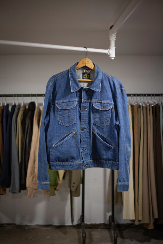 60's/70's Blue Bell Mavericks Denim Jacket | Large