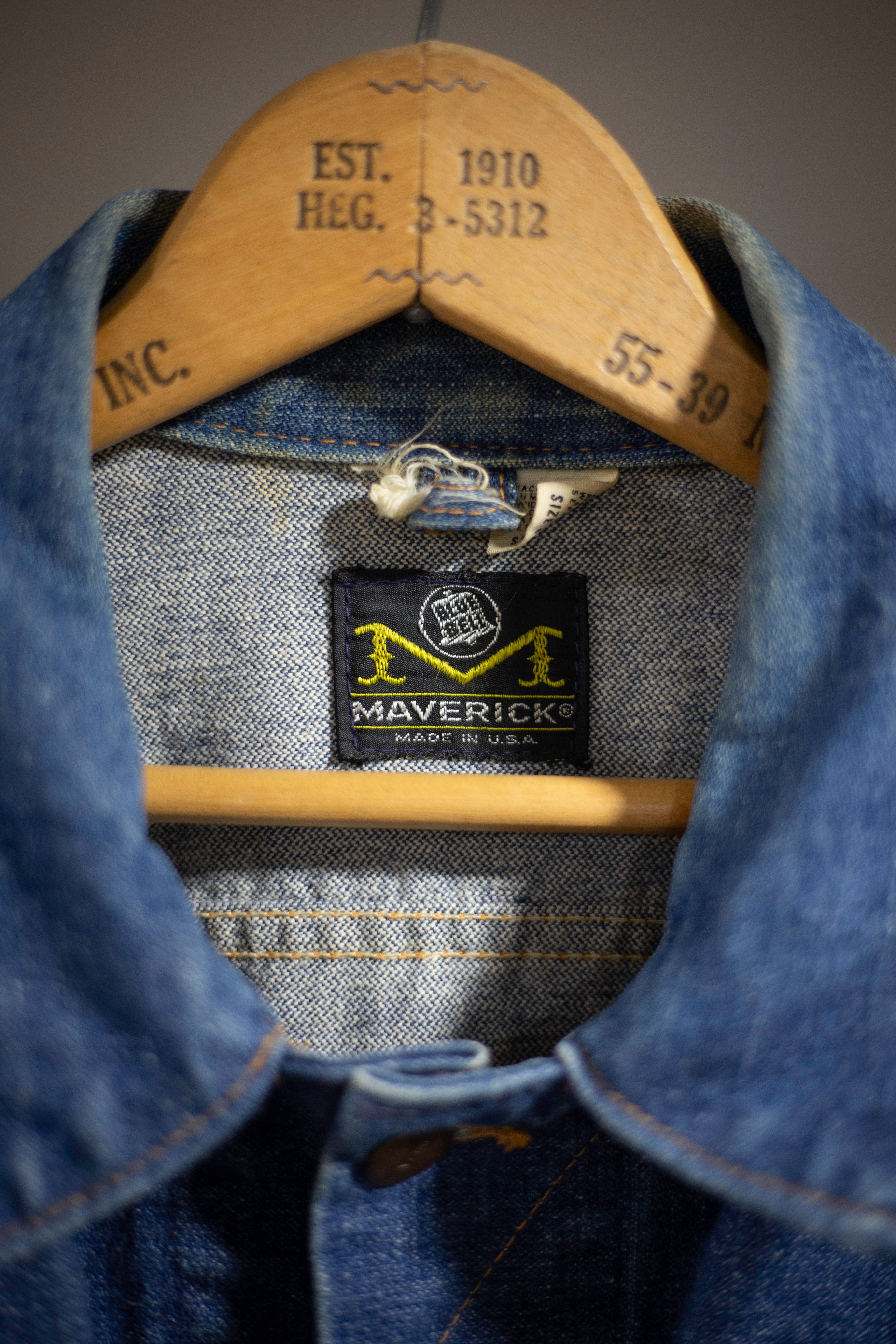 60's/70's Blue Bell Mavericks Denim Jacket | Large