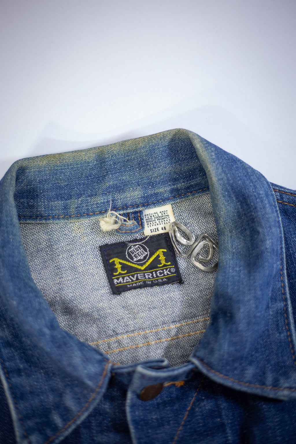 60's/70's Blue Bell Mavericks Denim Jacket | Large