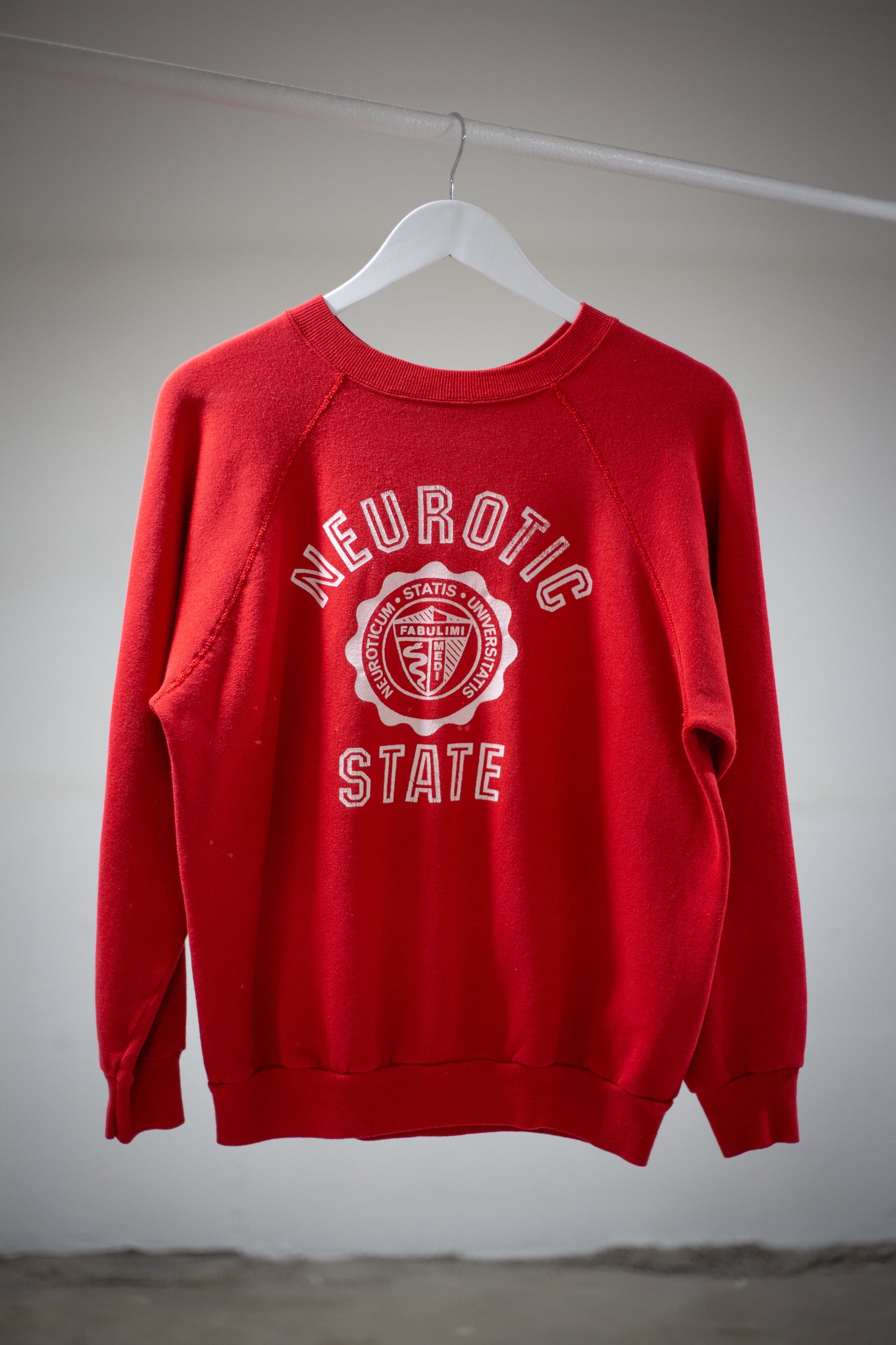 80's Neurotic State Raglan Sweatshirt | Medium