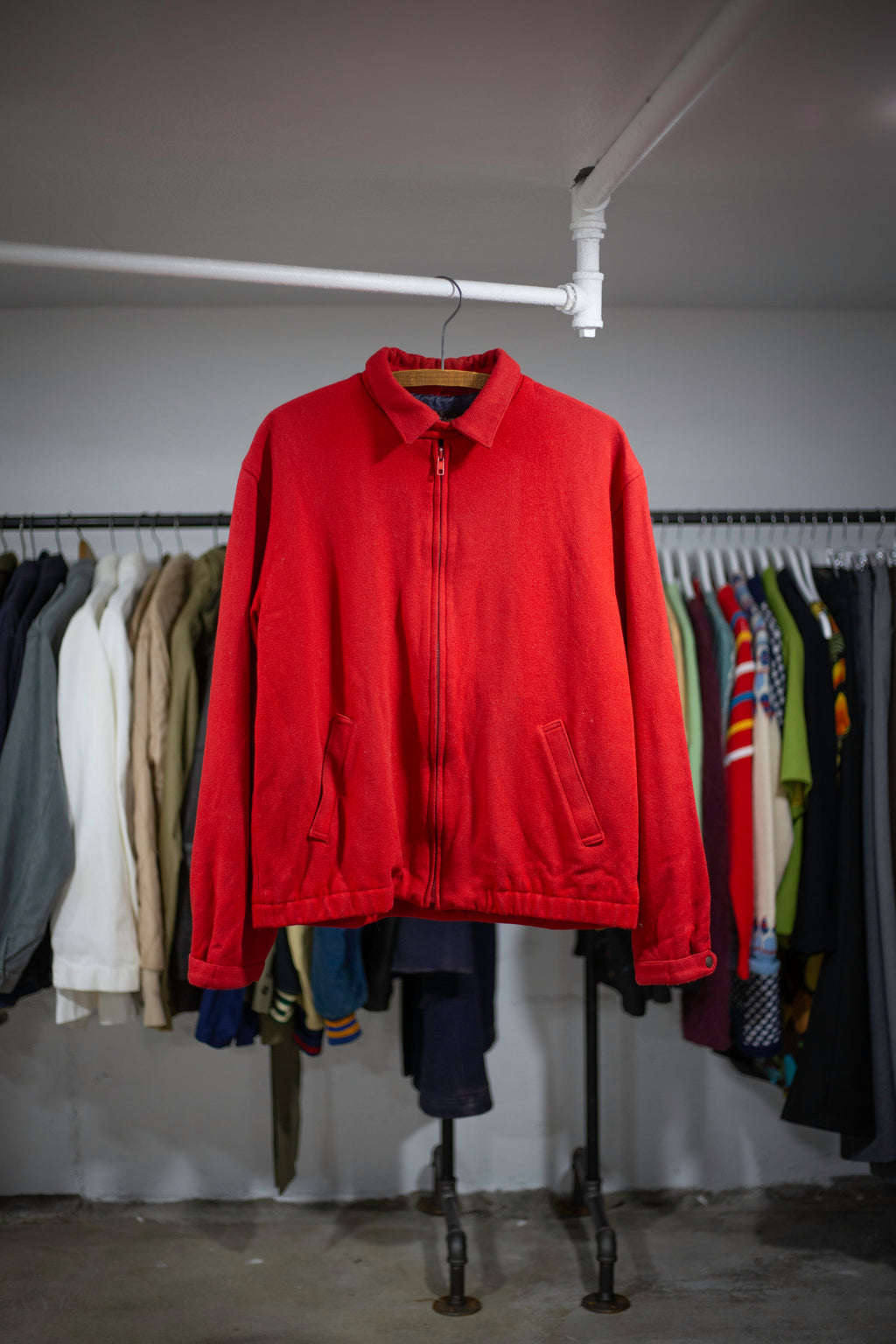 90's Northwear By Nordstrom Wool Bomber | Large