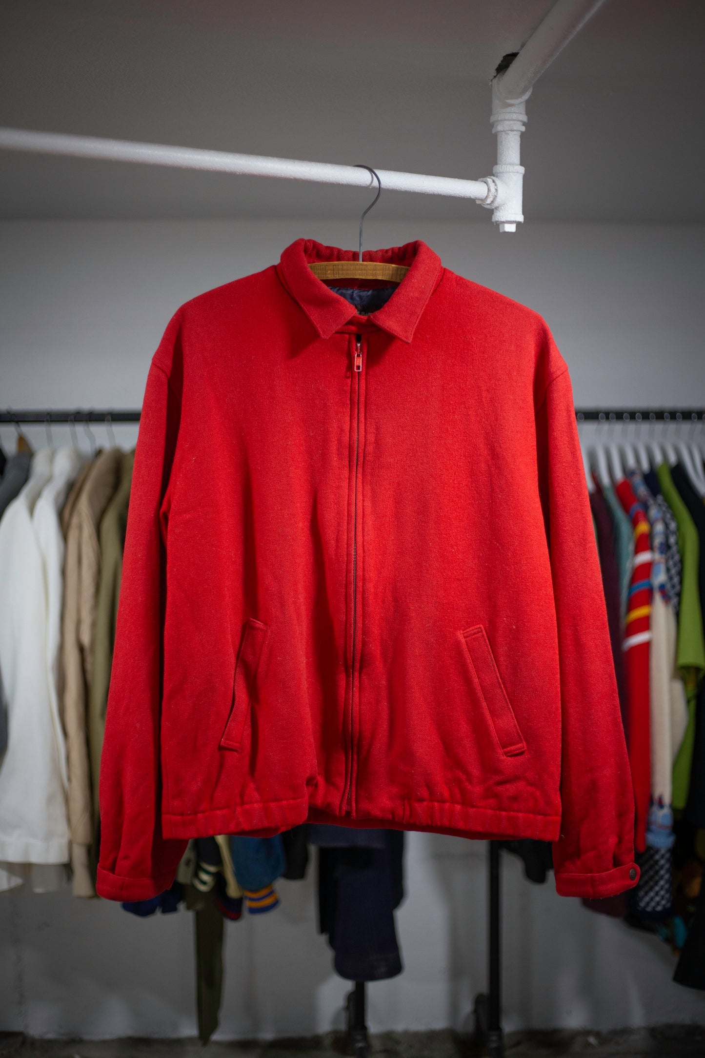 90's Northwear By Nordstrom Wool Bomber | Large