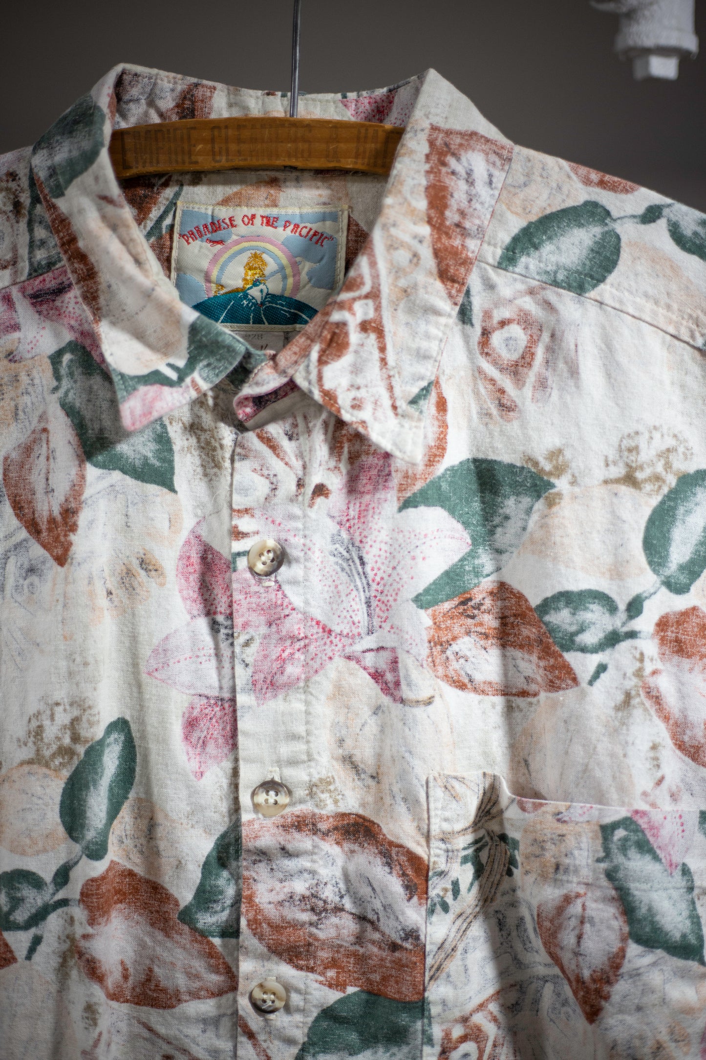 80's Paradise of the Pacific Hawaiian Shirt | Large