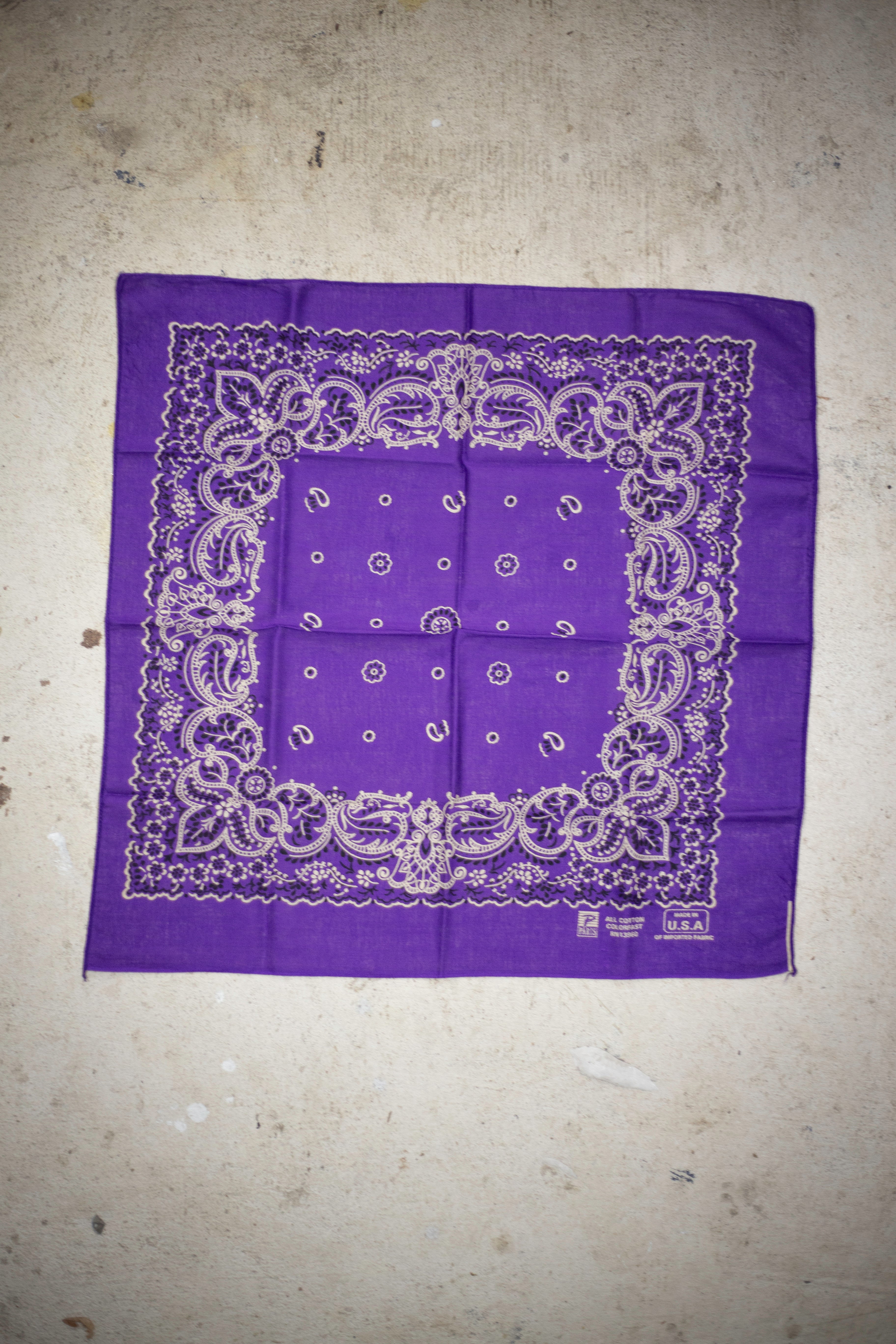 70's/80's Paris Colorfast RN 13960 Bandan
