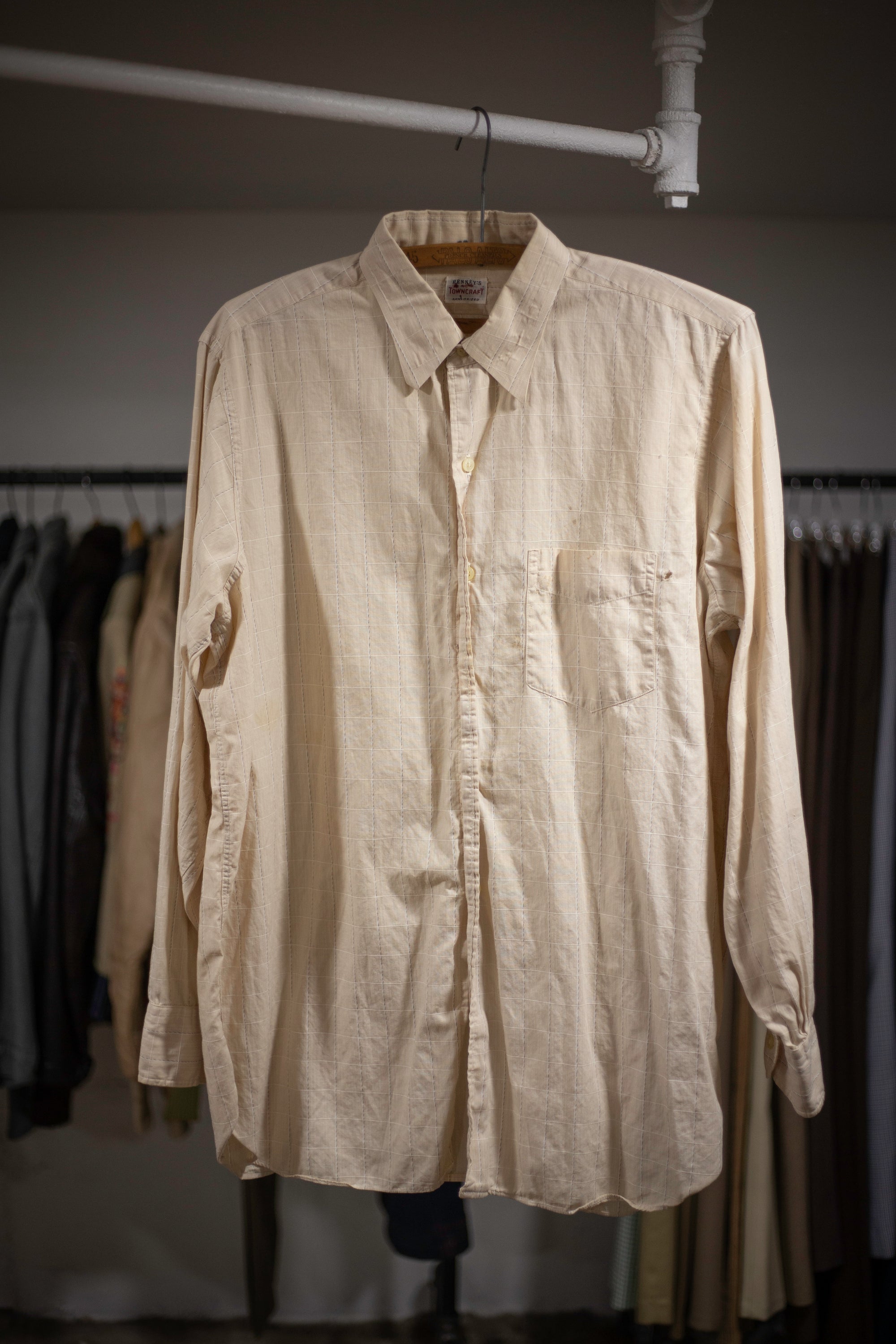 50's Penney's Towncraft Sanforized Shirt | Large