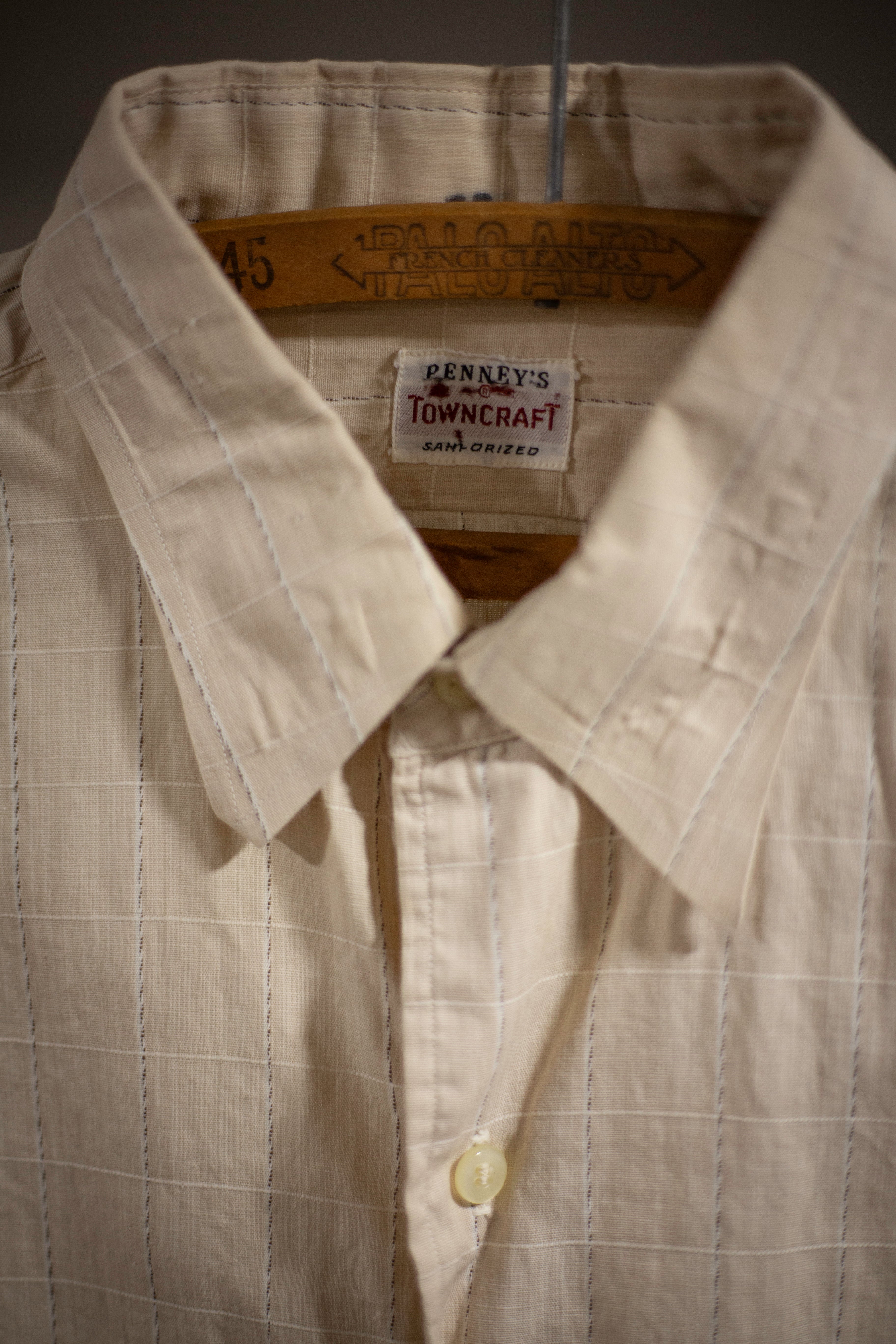 50's Penney's Towncraft Sanforized Shirt | Large