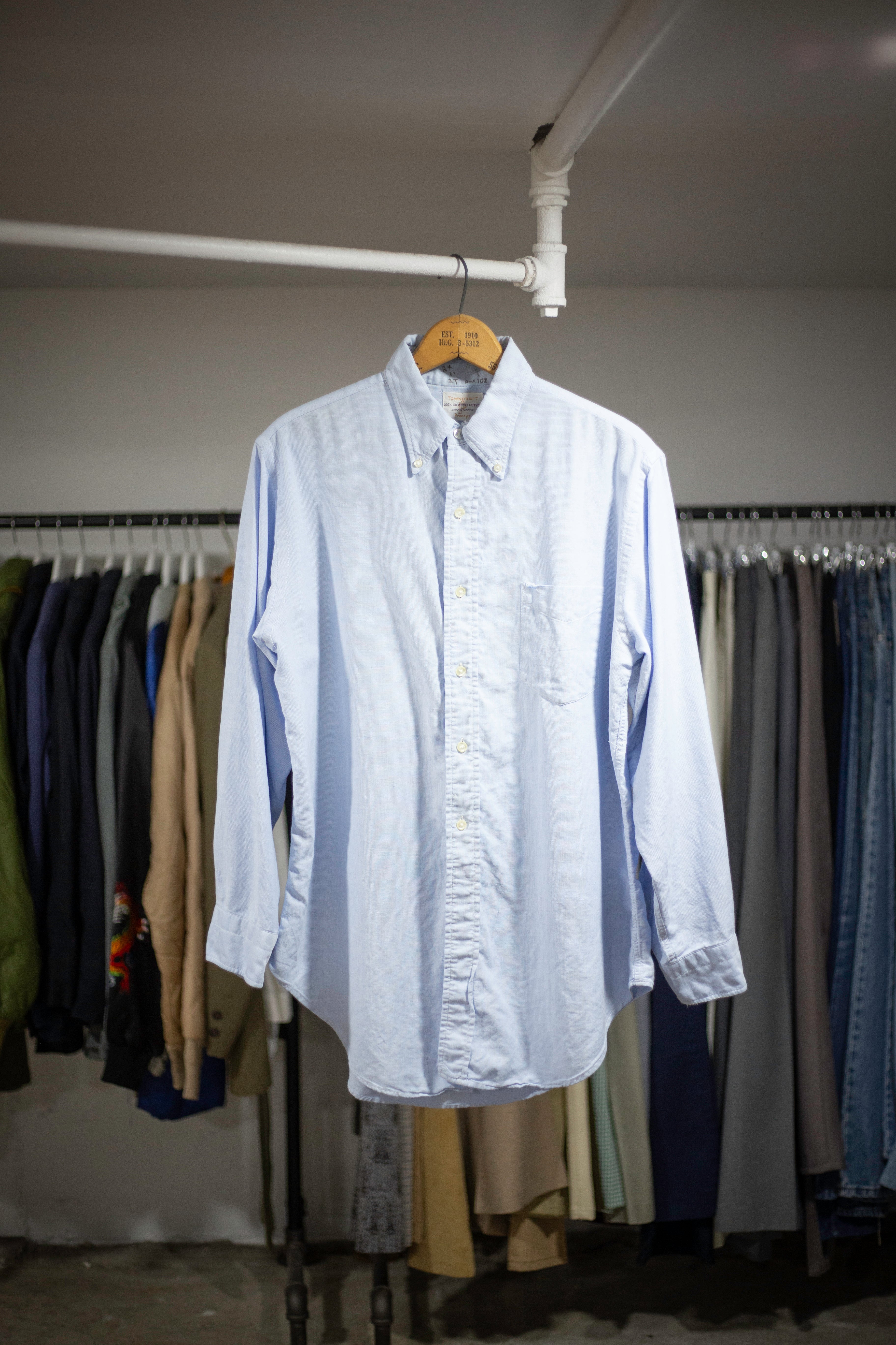 60's Penny's Sanforized Combed Cotton Shirt | Large