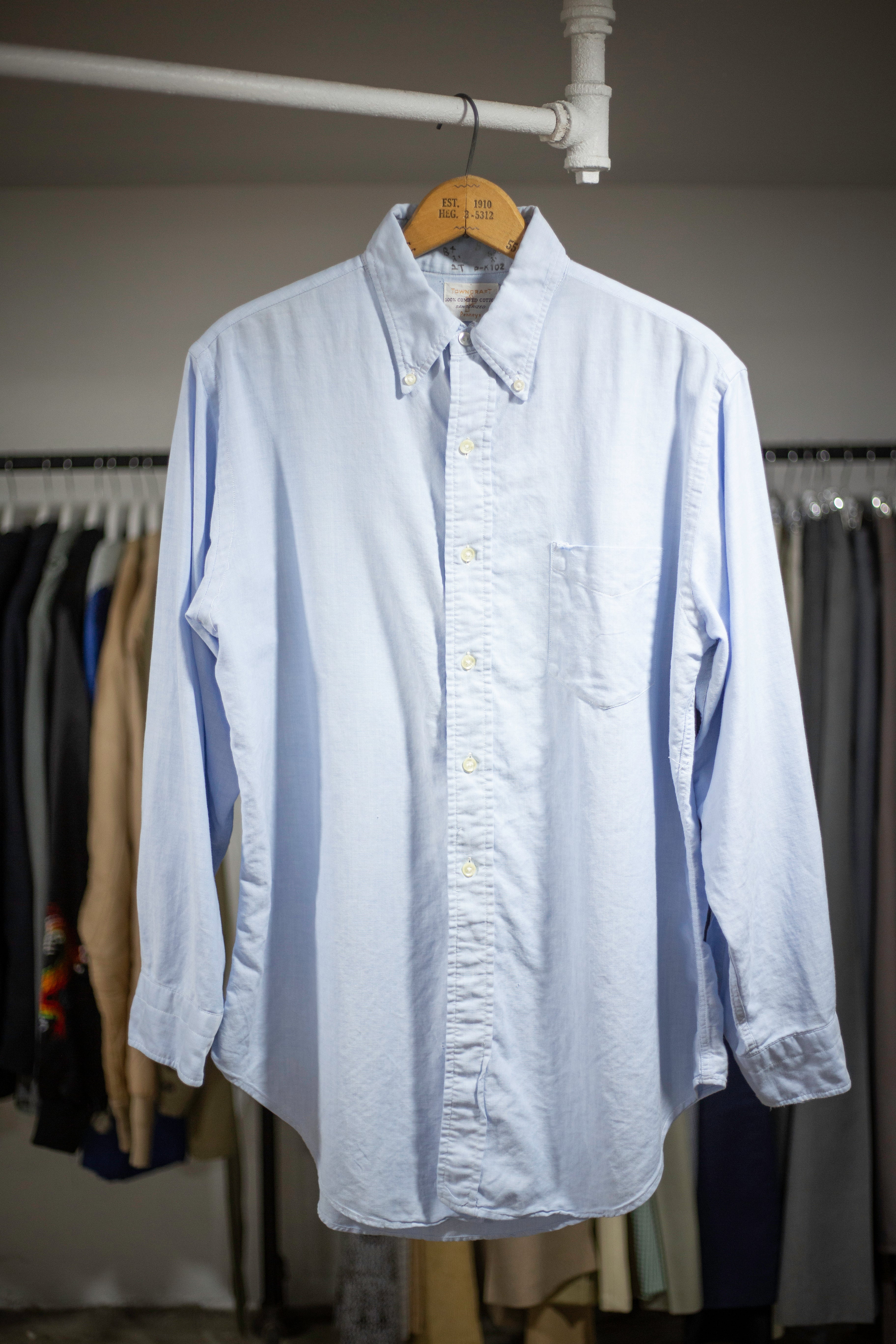 60's Penny's Sanforized Combed Cotton Shirt | Large