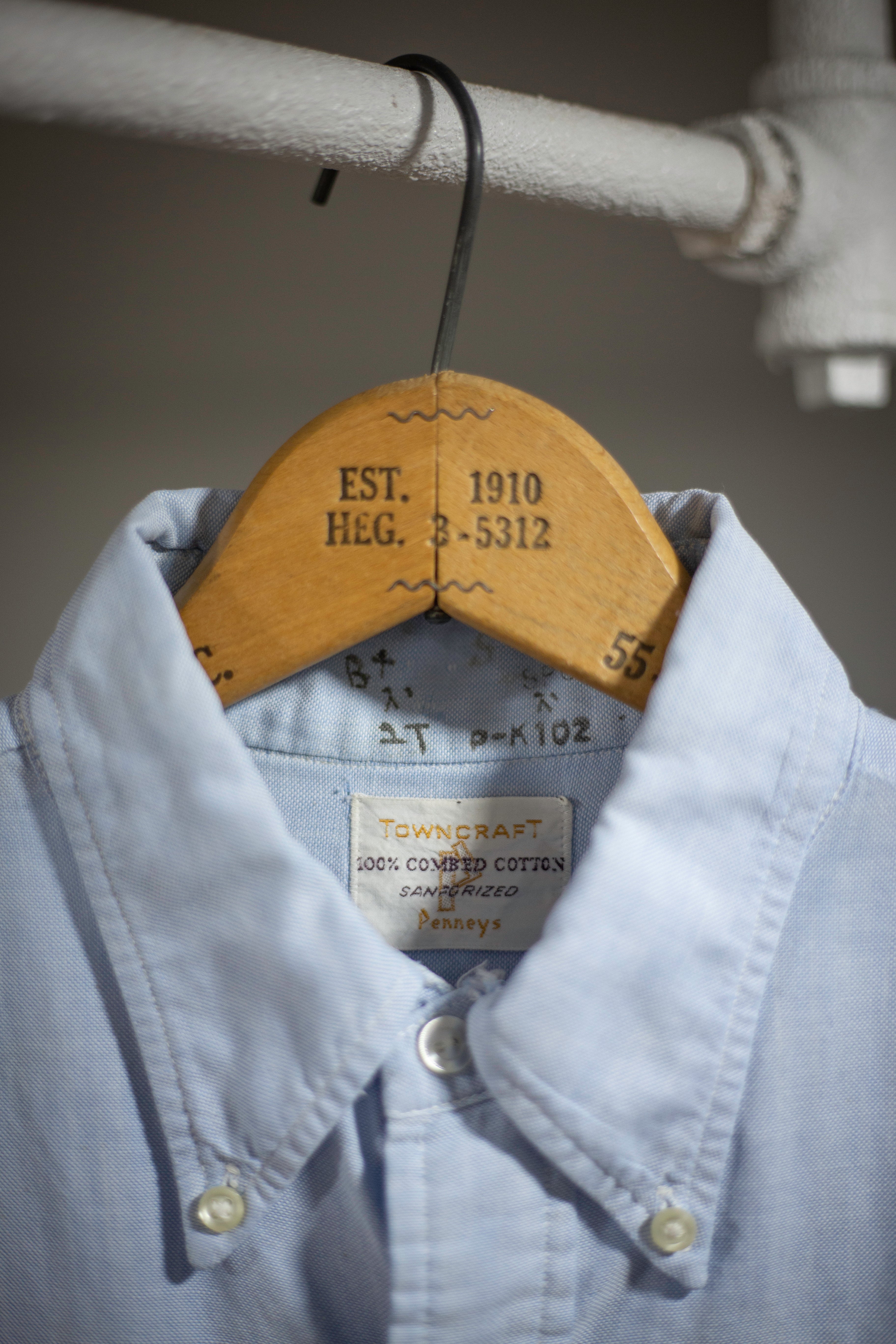 60's Penny's Sanforized Combed Cotton Shirt | Large