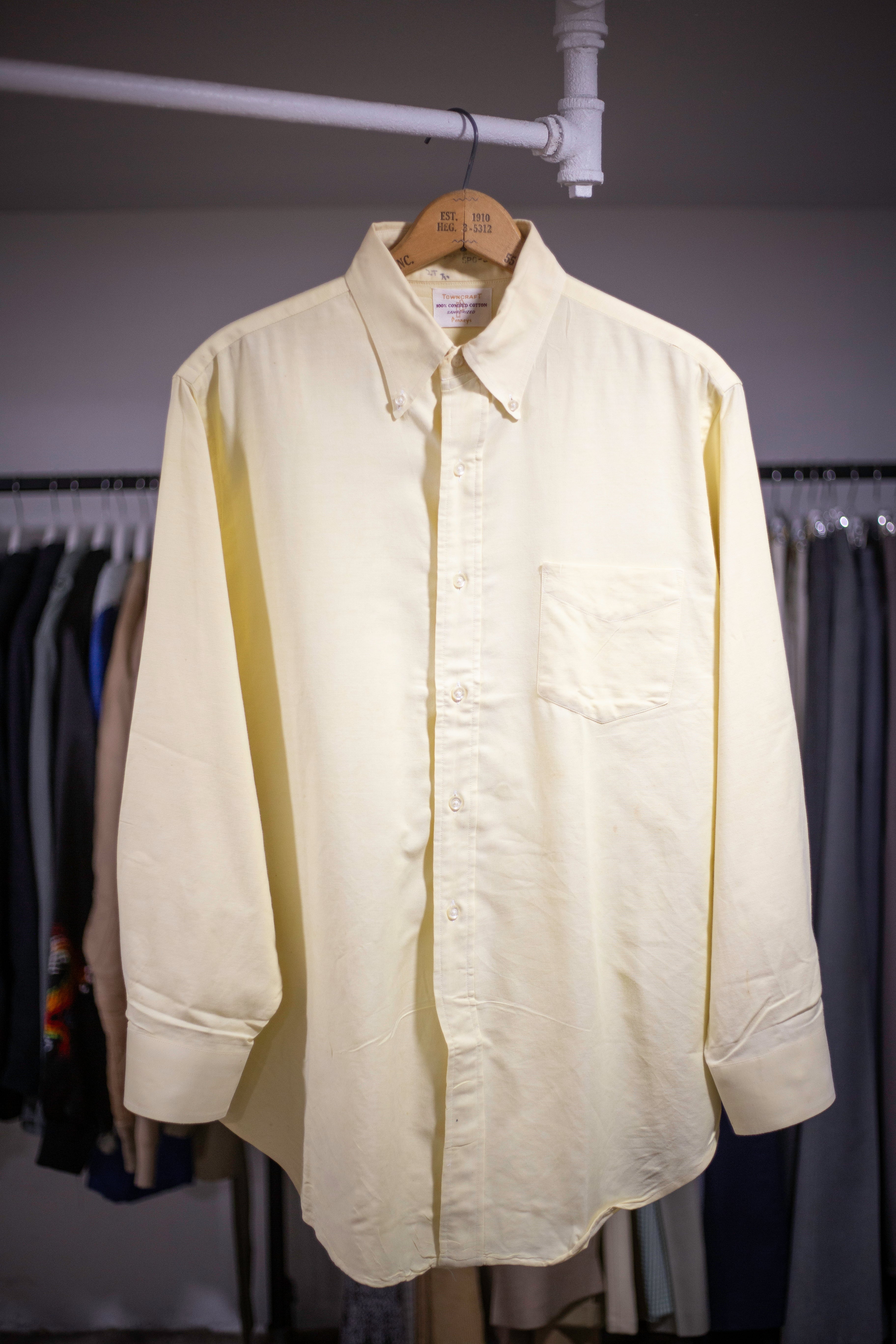 60's Penny's Sanforized Combed Cotton Shirt | Large/X-Large
