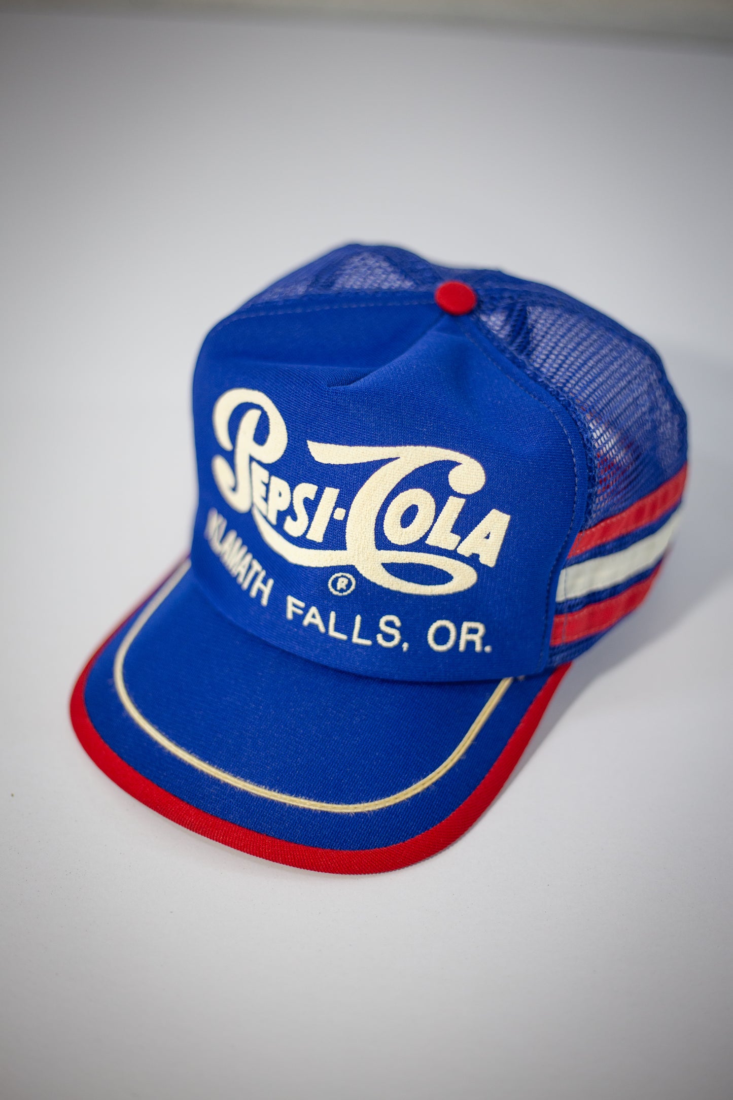 80's Pepsi-Cola 3 Stripe Klamath Falls Oregon Trucker Hat