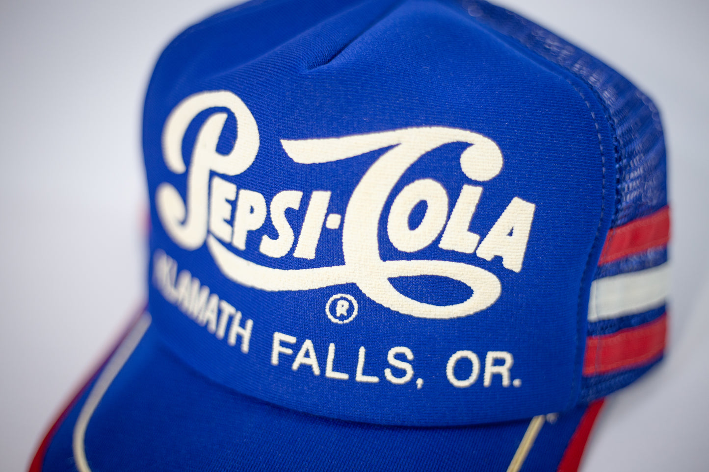 80's Pepsi-Cola 3 Stripe Klamath Falls Oregon Trucker Hat
